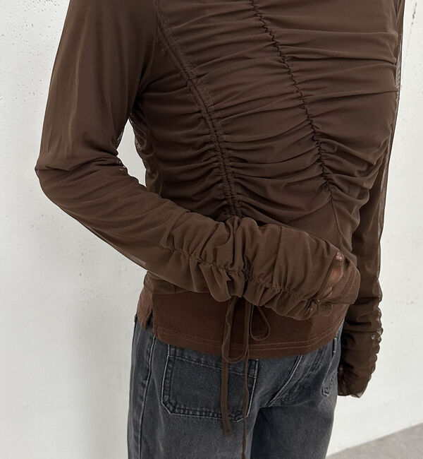 archives「チュールギャザーＴＯＰＳ&times;シアーＴＯＰＳ　ＳＥＴ」|カーディガン|