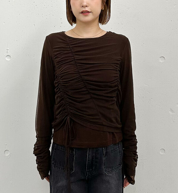 archives「チュールギャザーＴＯＰＳ&times;シアーＴＯＰＳ　ＳＥＴ」|カーディガン|