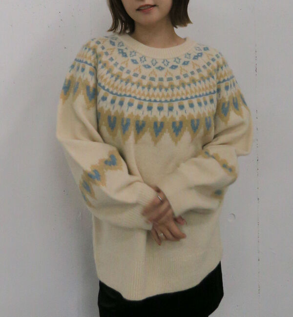 archives「ハートミックスノルディックニットプルオーバー」|ニット・セーター|