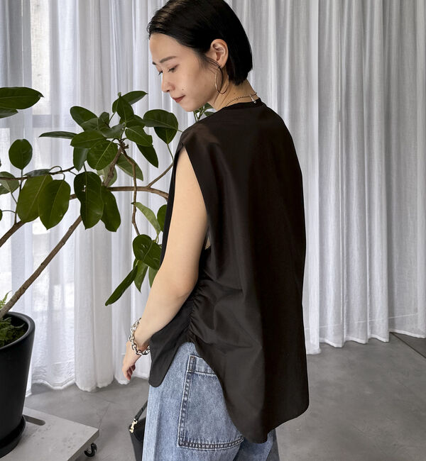 Doux archives「ドッキングノースリ」|タンクトップ|BLACK