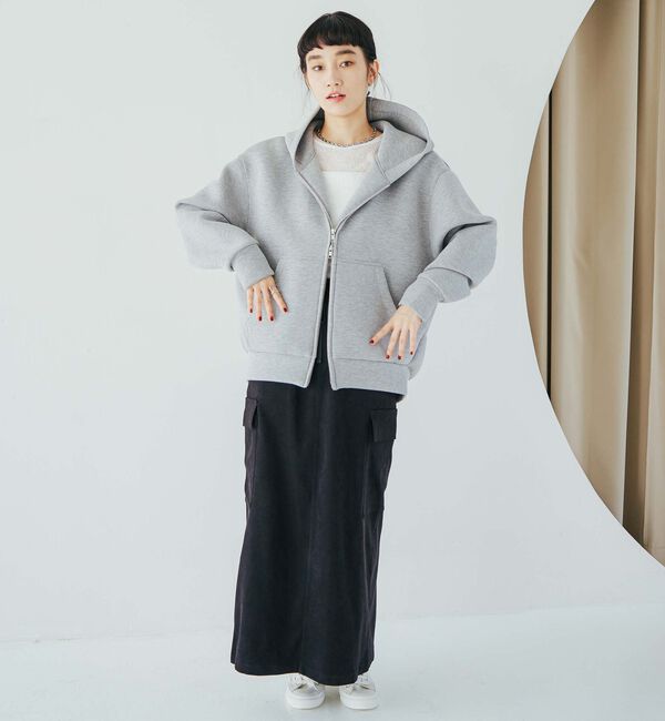 Doux archives「Ｗ　ＺＩＰ　ボンディングＢＩＧパーカ‐」|パーカー|