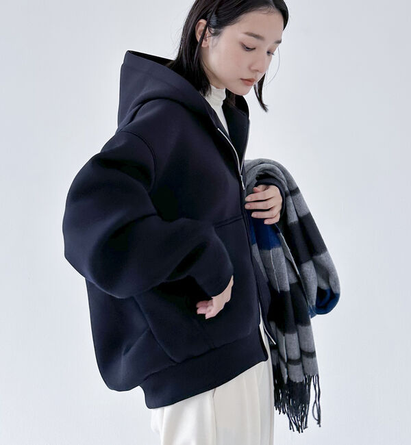 Doux archives「Ｗ　ＺＩＰ　ボンディングＢＩＧパーカ‐」|パーカー|NAVY