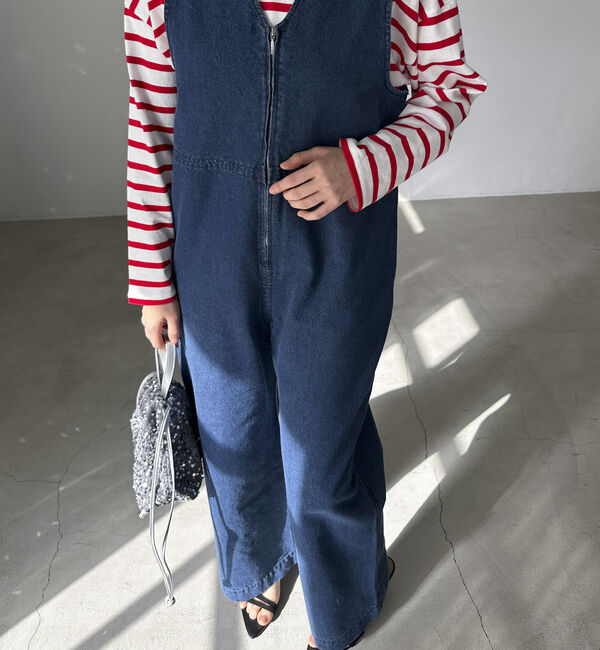 Doux archives「&rsquo;デニムサロペット&rsquo;」|ワンピース|