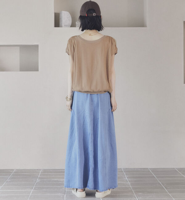 Doux archives「ソフトデニムフレアスカート」|スカート|