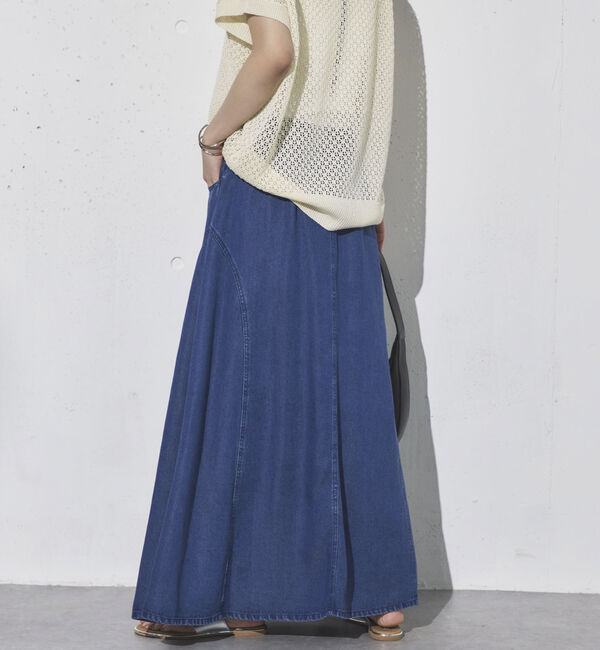 Doux archives「ソフトデニムフレアスカート」|スカート|