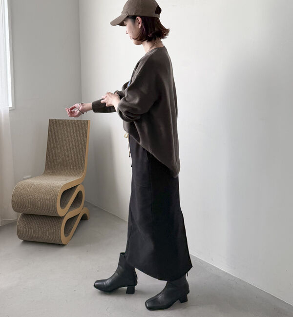 Doux archives「裏起毛ベイカータイトスカート」|スカート|