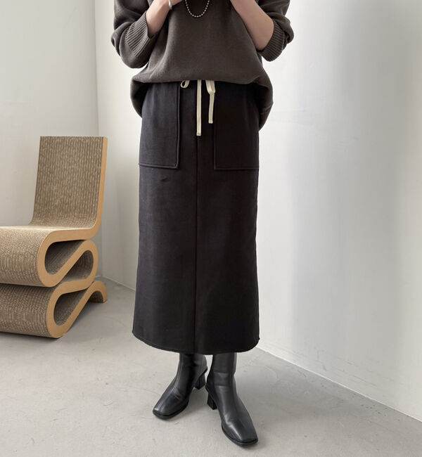 Doux archives「裏起毛ベイカータイトスカート」|スカート|