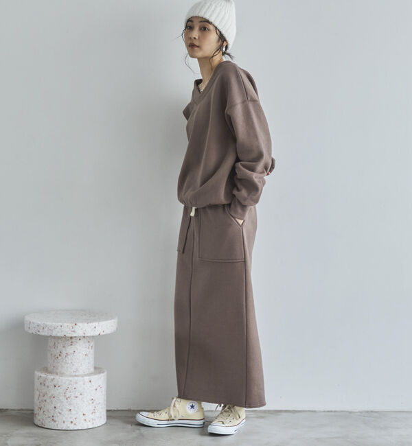 Doux archives「裏起毛ベイカータイトスカート」|スカート|