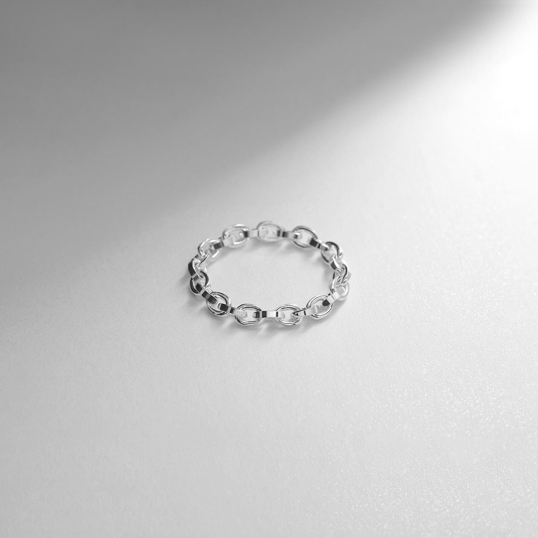 COCOSHNIK ONKITSCH「シルバー チェーンリング グリームチェーン」|リング|シルバー(600)