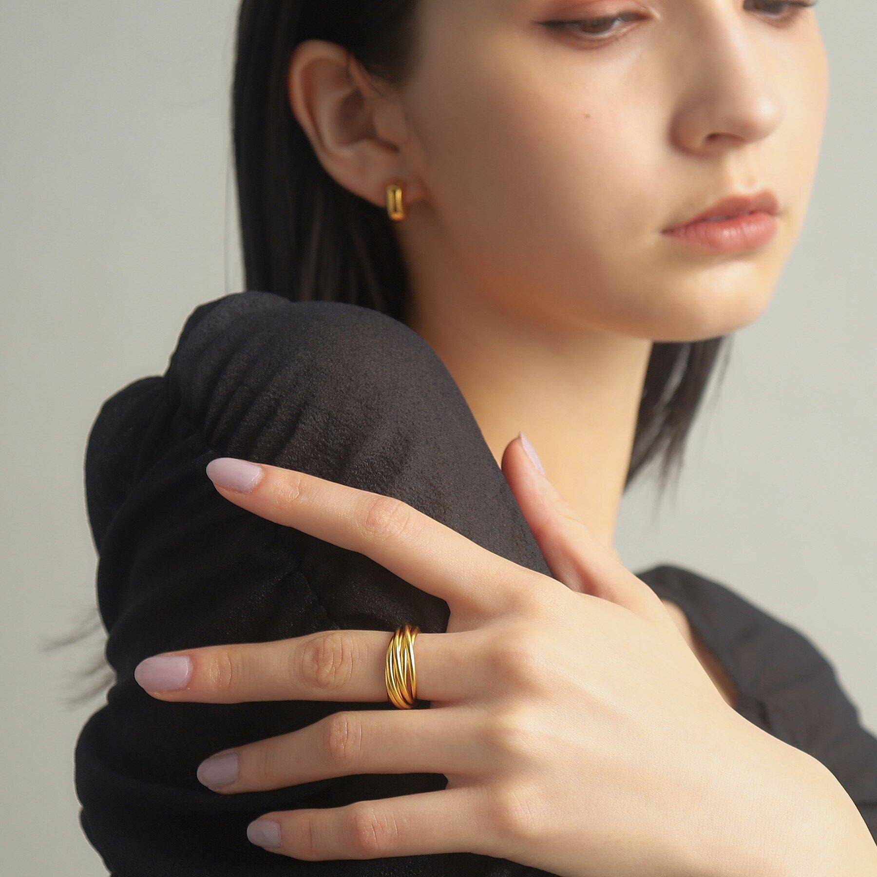 COCOSHNIK ONKITSCH「シルバー バンドリング 8レイヤーズ GP」|リング|