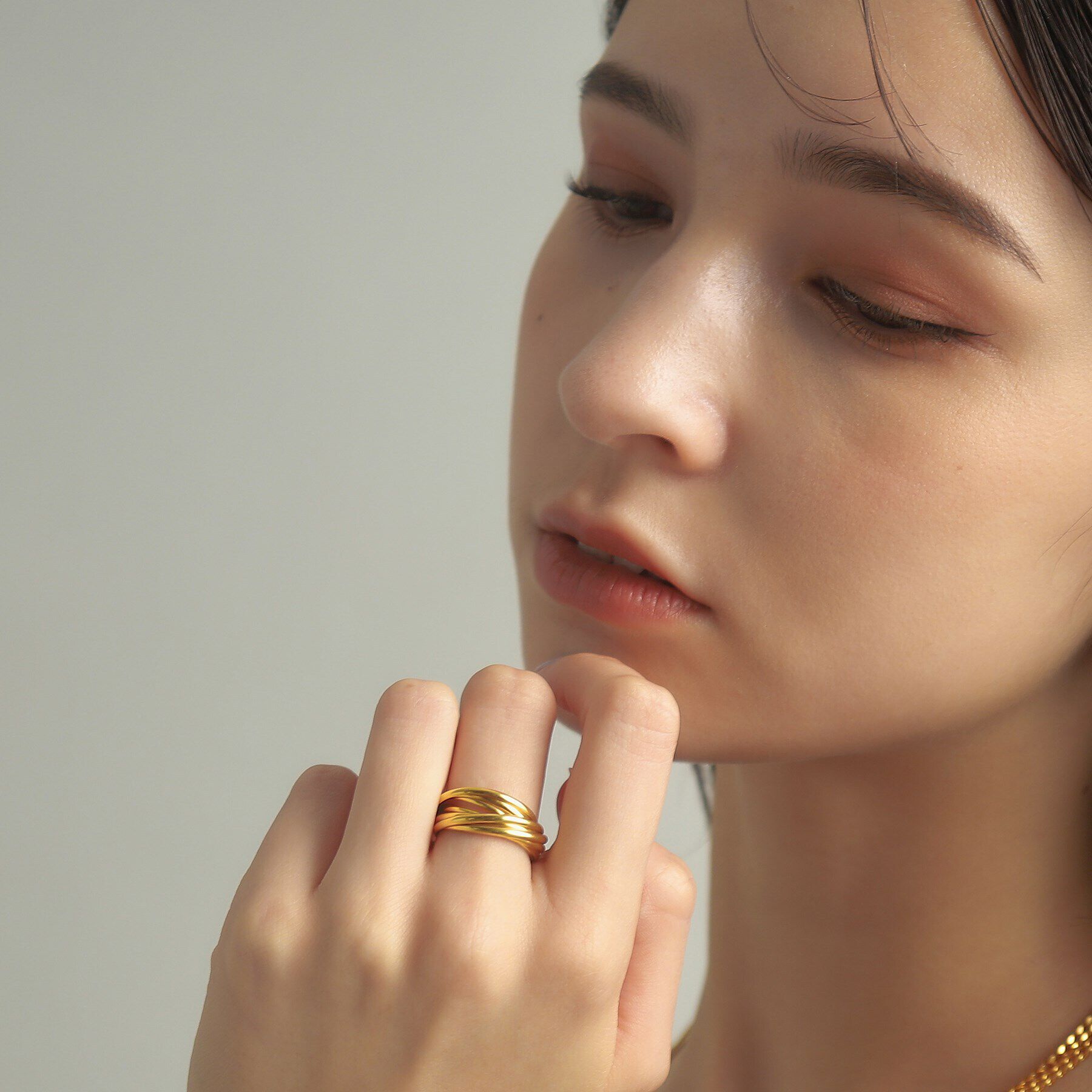 COCOSHNIK ONKITSCH「シルバー バンドリング 8レイヤーズ GP」|リング|