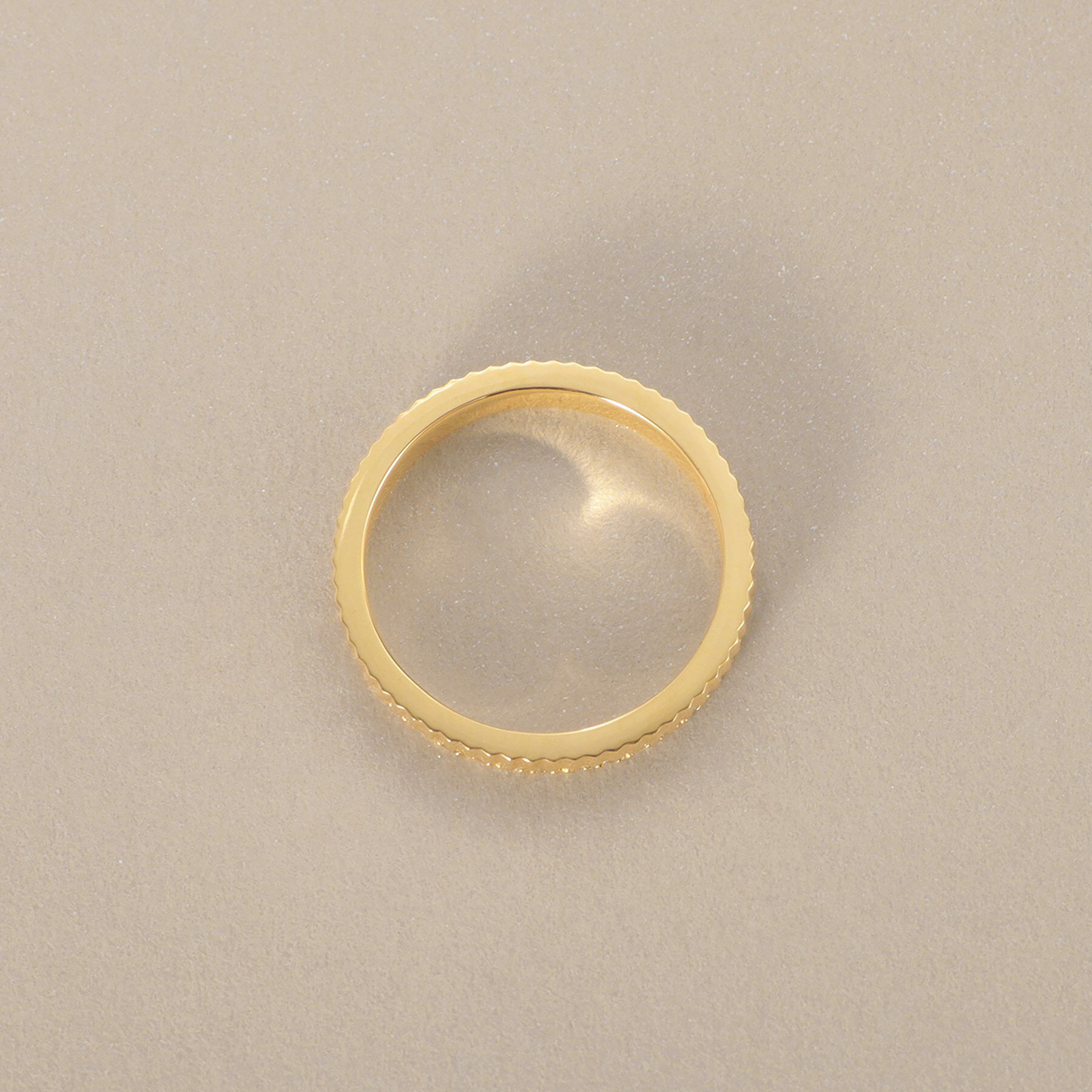 COCOSHNIK「K18ダイヤモンド 縦溝 リング」|リング|