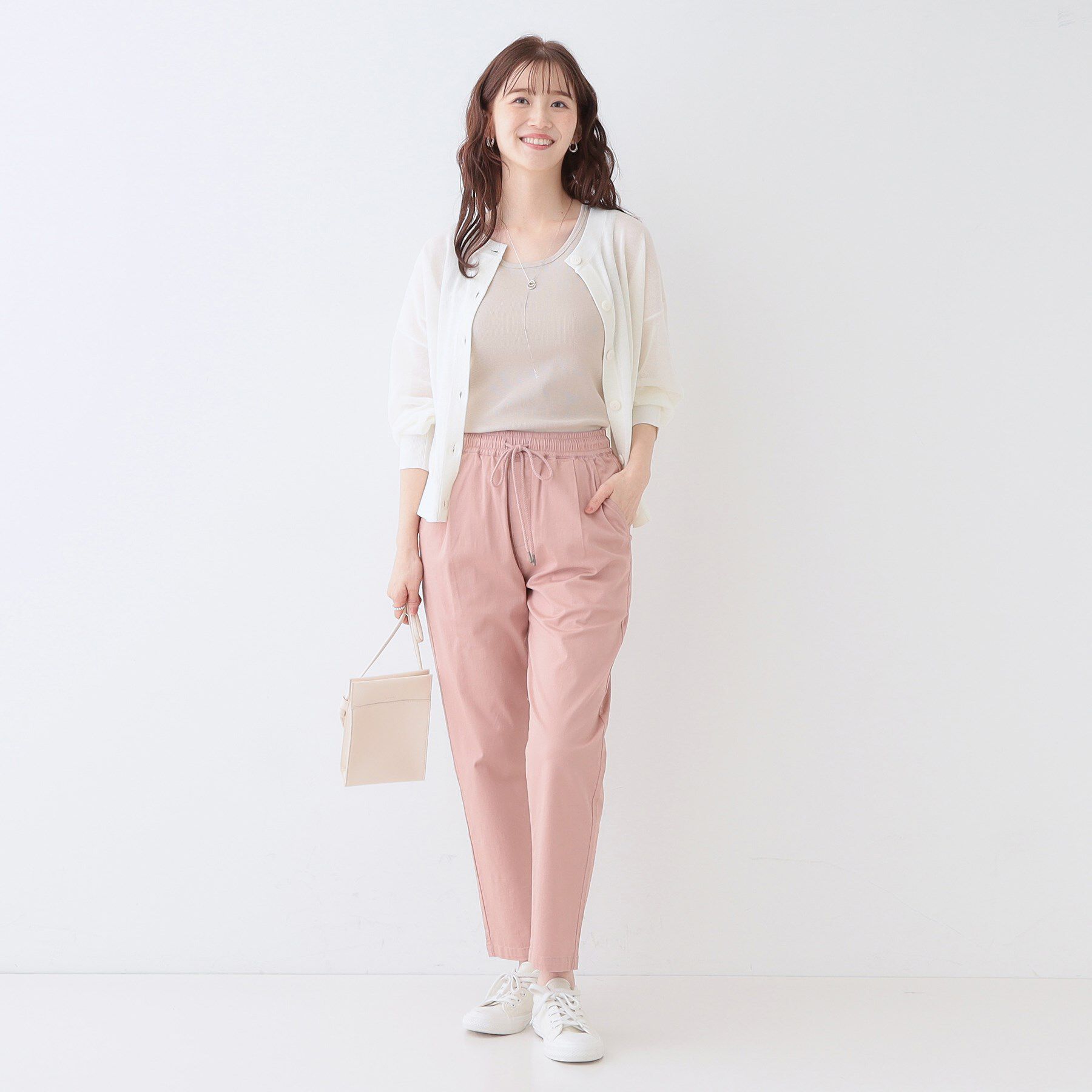 SHOO･LA･RUE「【洗える/S-LL】色違いで揃えたい テレコリブタンクトップ」|キャミソール|