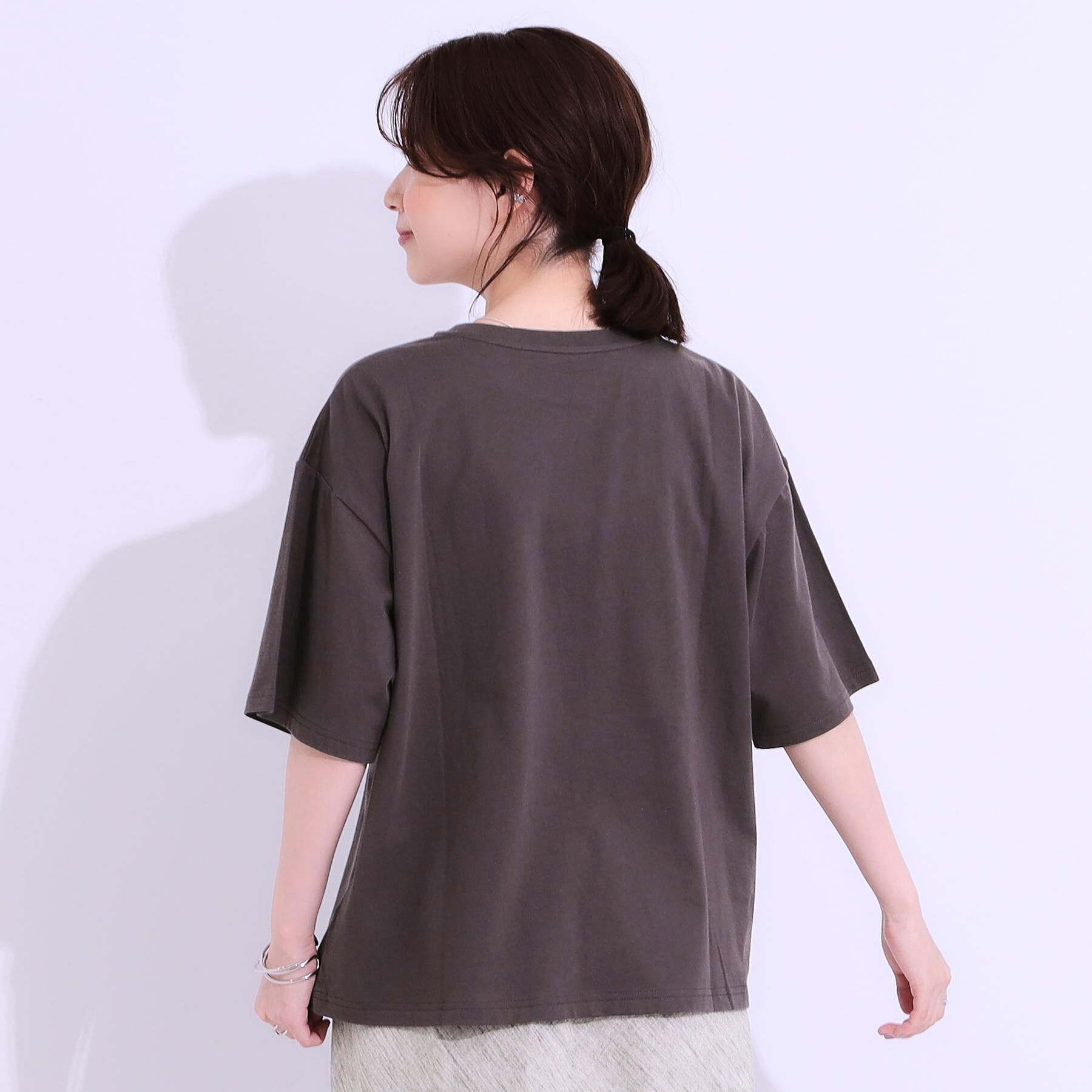 SHOO･LA･RUE「【選べる4柄】コットンプリントロゴTシャツ」|Tシャツ・カットソー|