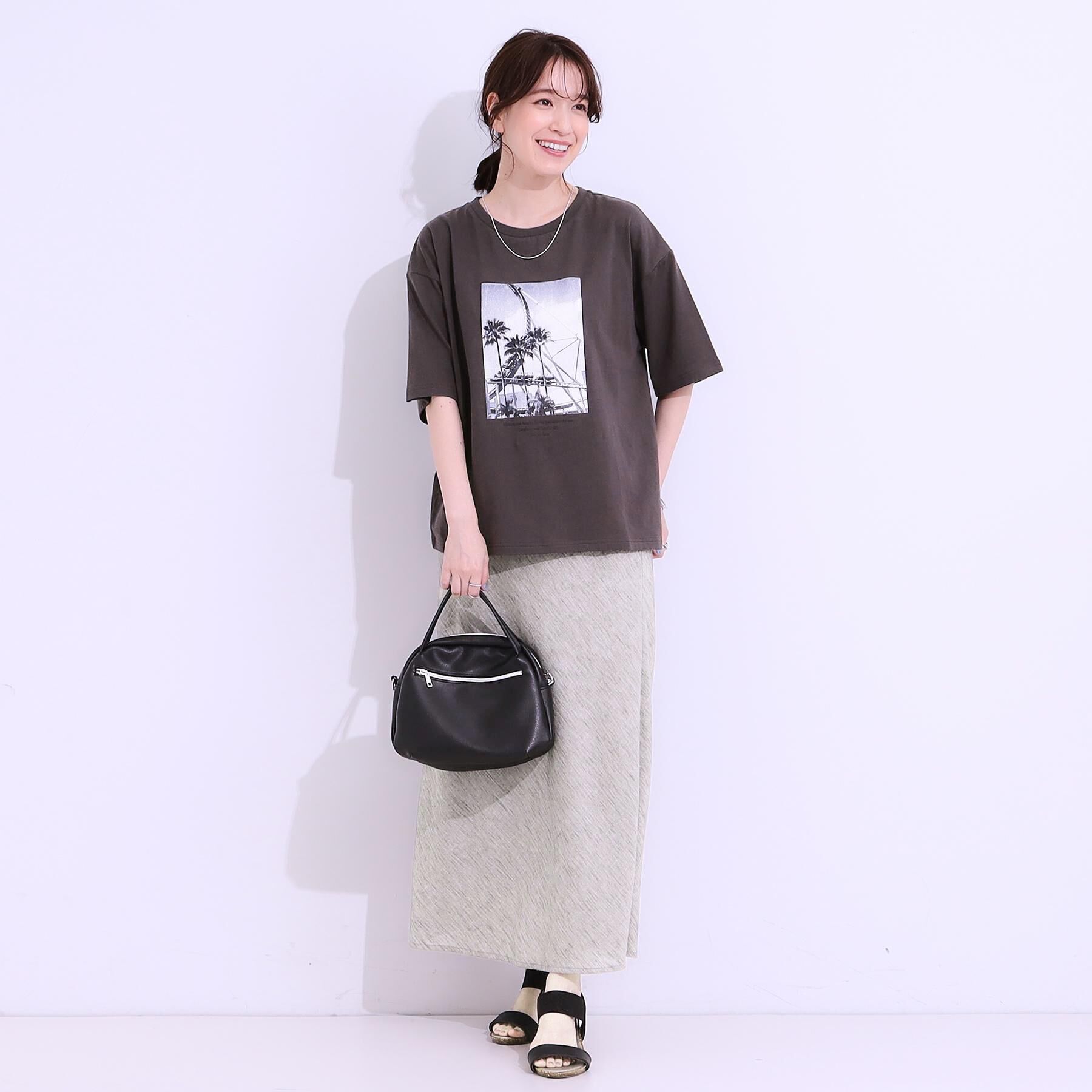SHOO･LA･RUE「【選べる4柄】コットンプリントロゴTシャツ」|Tシャツ・カットソー|