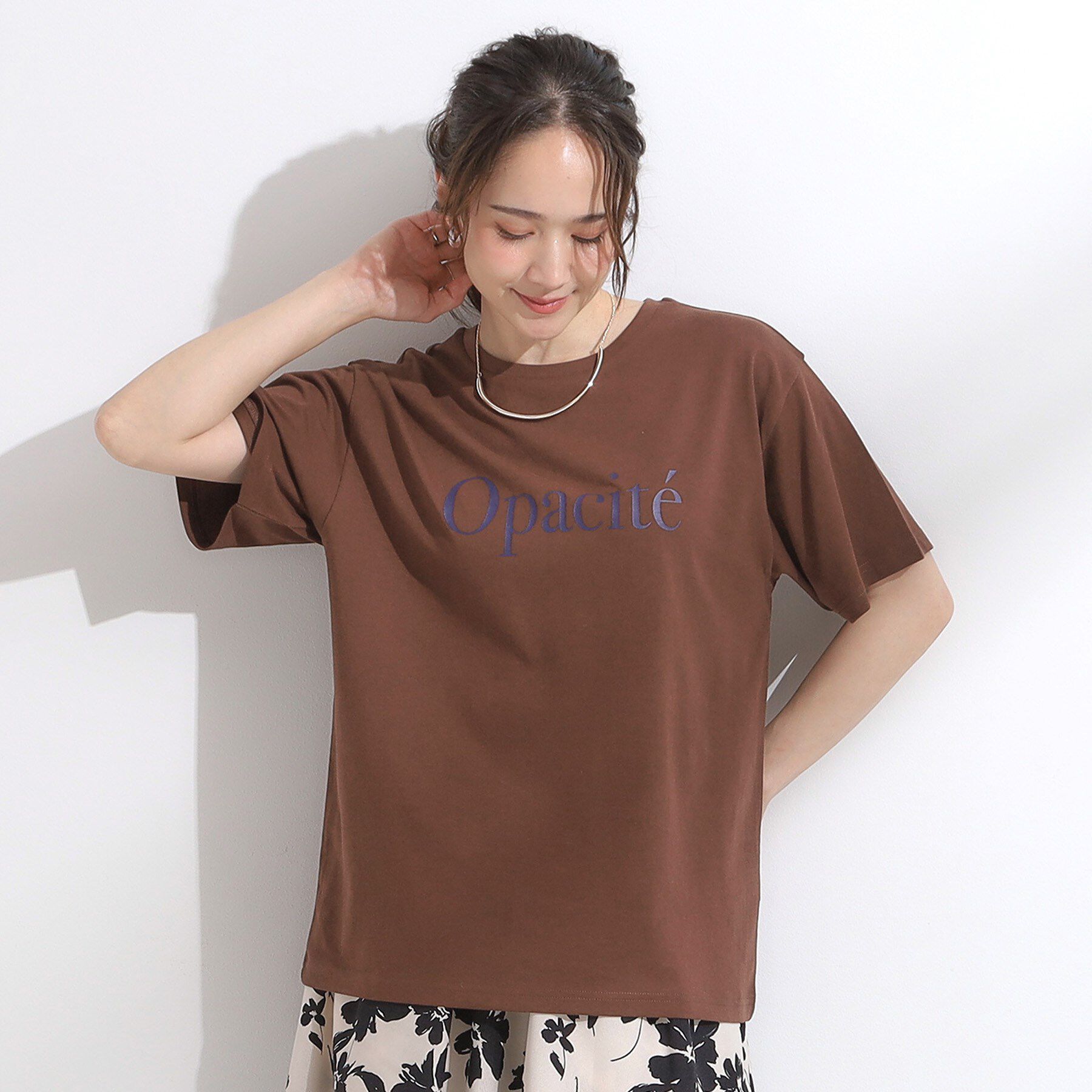 SHOO･LA･RUE「【洗える/S-LL/ひんやり/UV】選べる6柄 プリントTシャツ」|Tシャツ・カットソー|