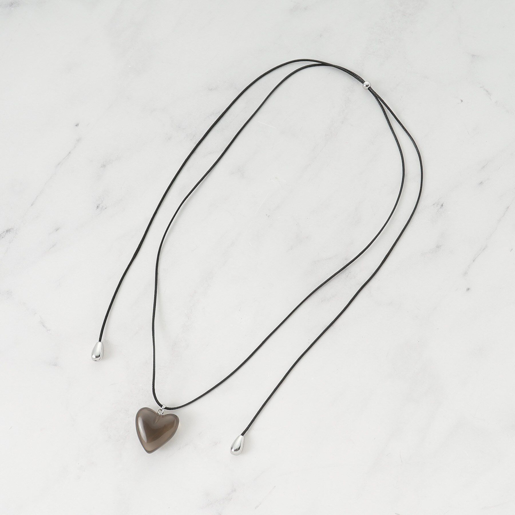 SHOO･LA･RUE「【マルチWAY】クリアハートネックレス」|ネックレス|