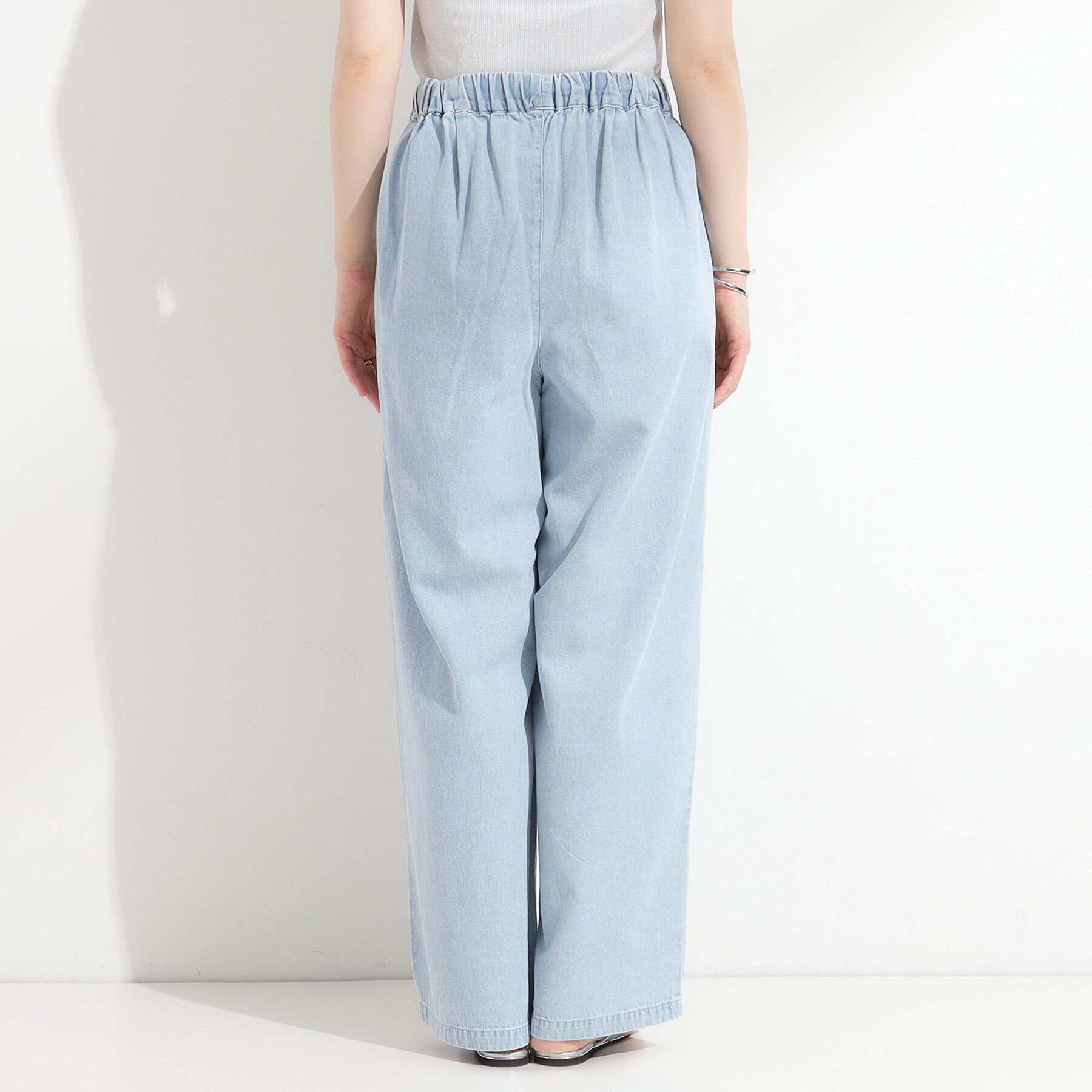 SHOO･LA･RUE「暑い夏も軽やかに デニムイージーワイドパンツ」|その他|