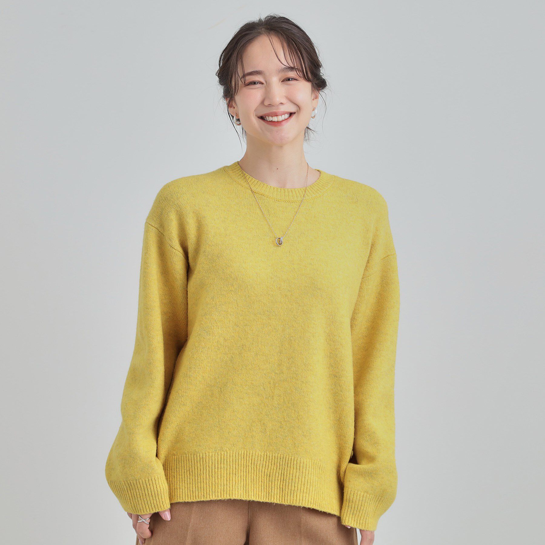 SHOO･LA･RUE「【洗濯機可/S-LL】色違いで欲しくなる ふんわりゆるニット」|ニット・セーター|