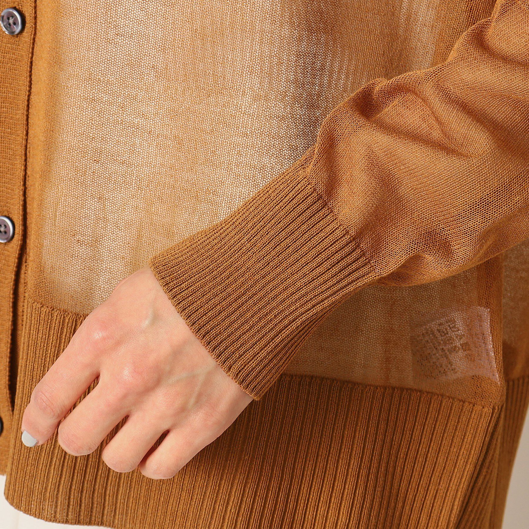 Dessin「【洗える】リネンブレンドVネックカーディガン」|カーディガン|