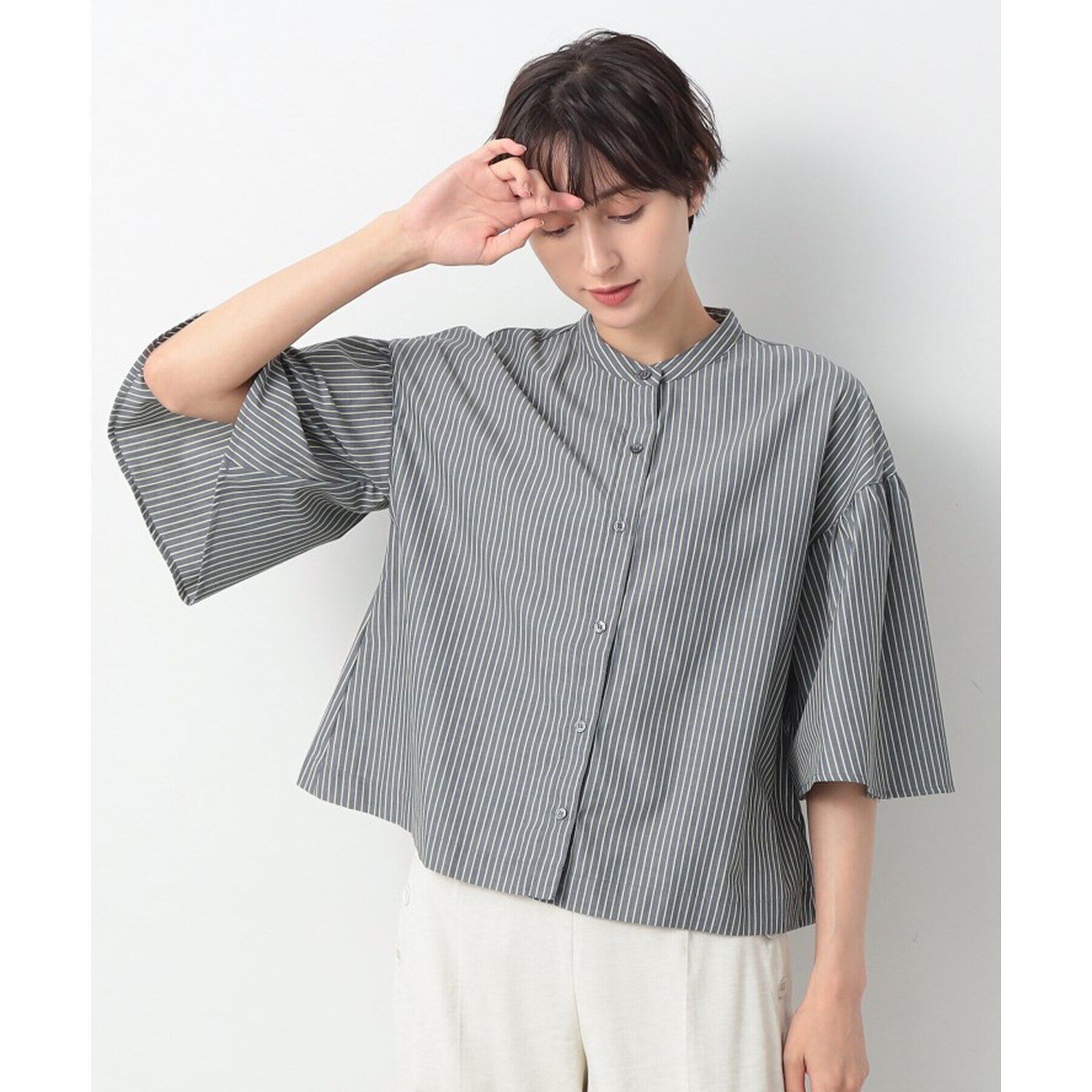 Dessin「【洗える】フレアスリーブブラウス（XS～L）」|シャツ・ブラウス|