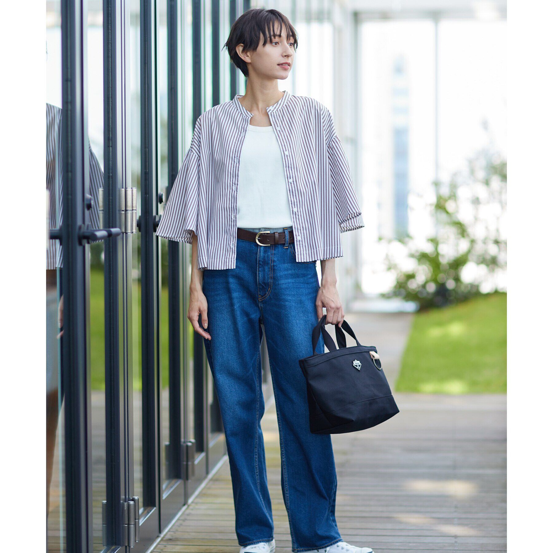 Dessin「【洗える】フレアスリーブブラウス（XS～L）」|シャツ・ブラウス|