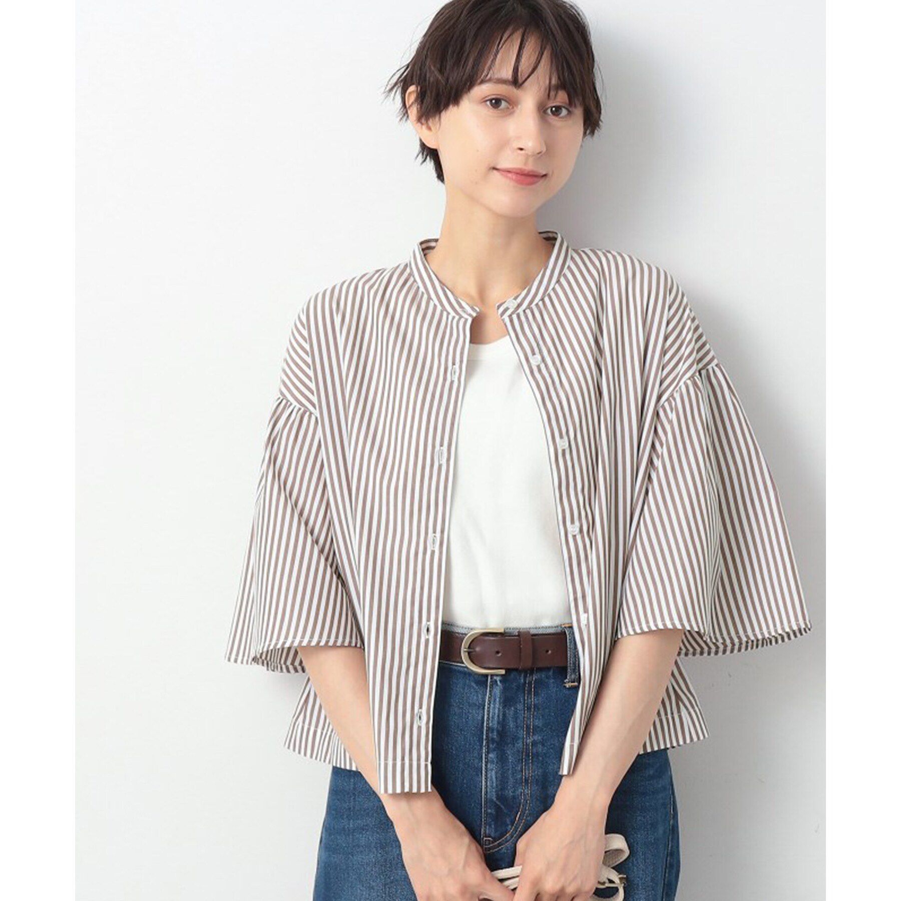 Dessin「【洗える】フレアスリーブブラウス（XS～L）」|シャツ・ブラウス|