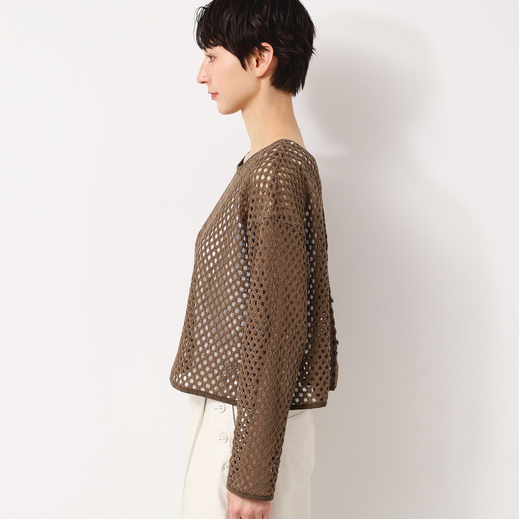 Dessin「【2WAY・セットアップ可能・洗える】メッシュレース」|カーディガン|