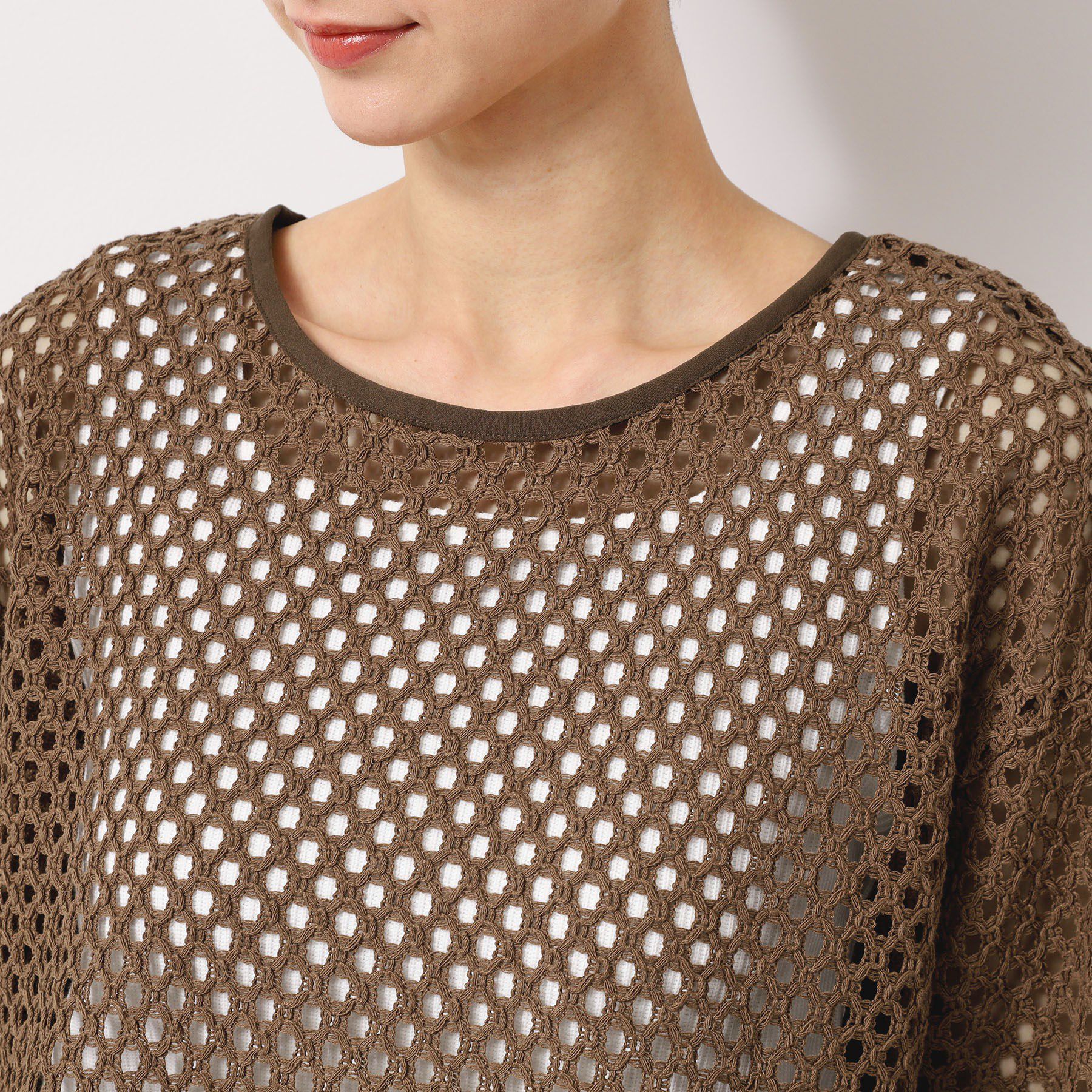 Dessin「【2WAY・セットアップ可能・洗える】メッシュレース」|カーディガン|