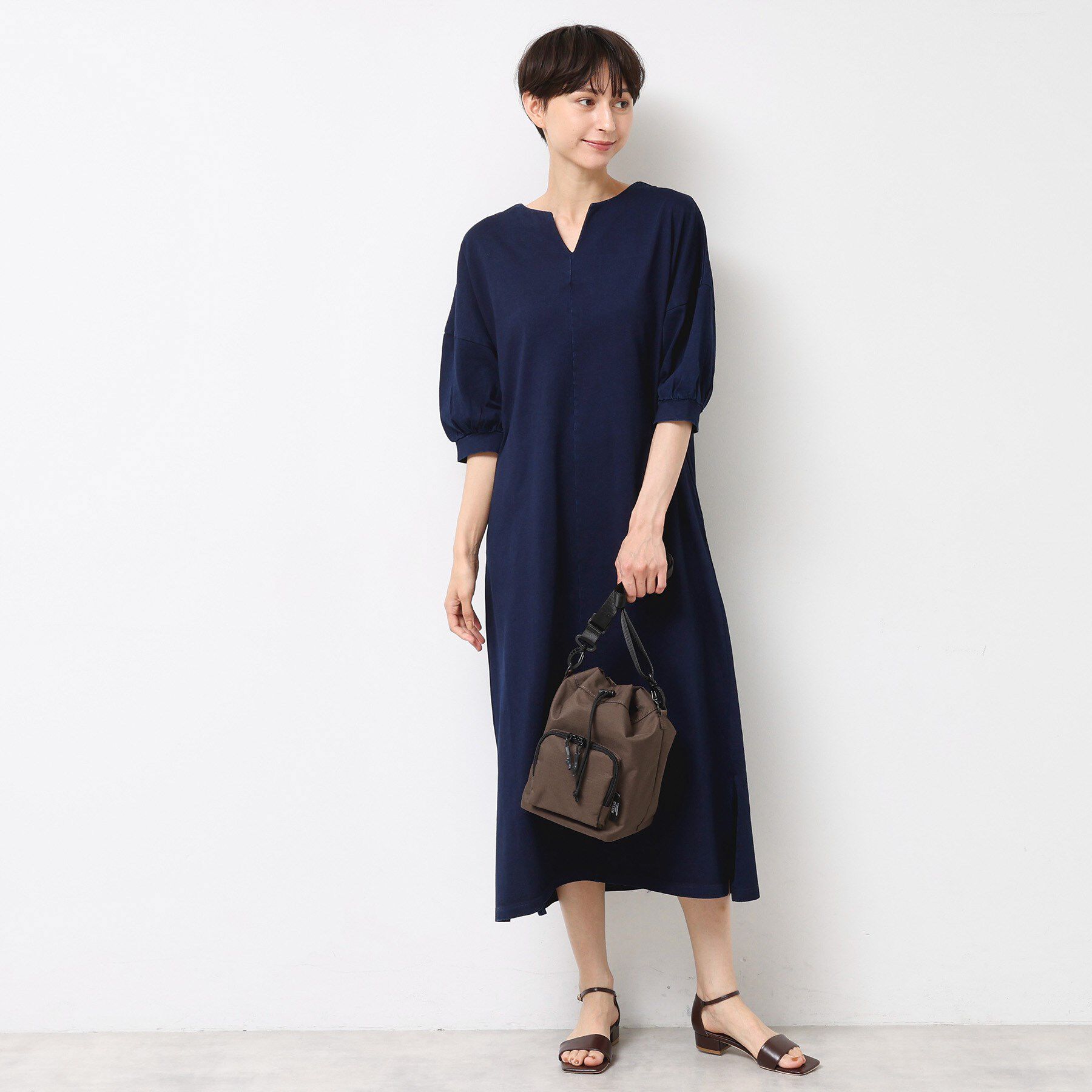 Dessin「【ユニセックス】リップストップ素材巾着型バッグ」|ショルダー・メッセンジャー|