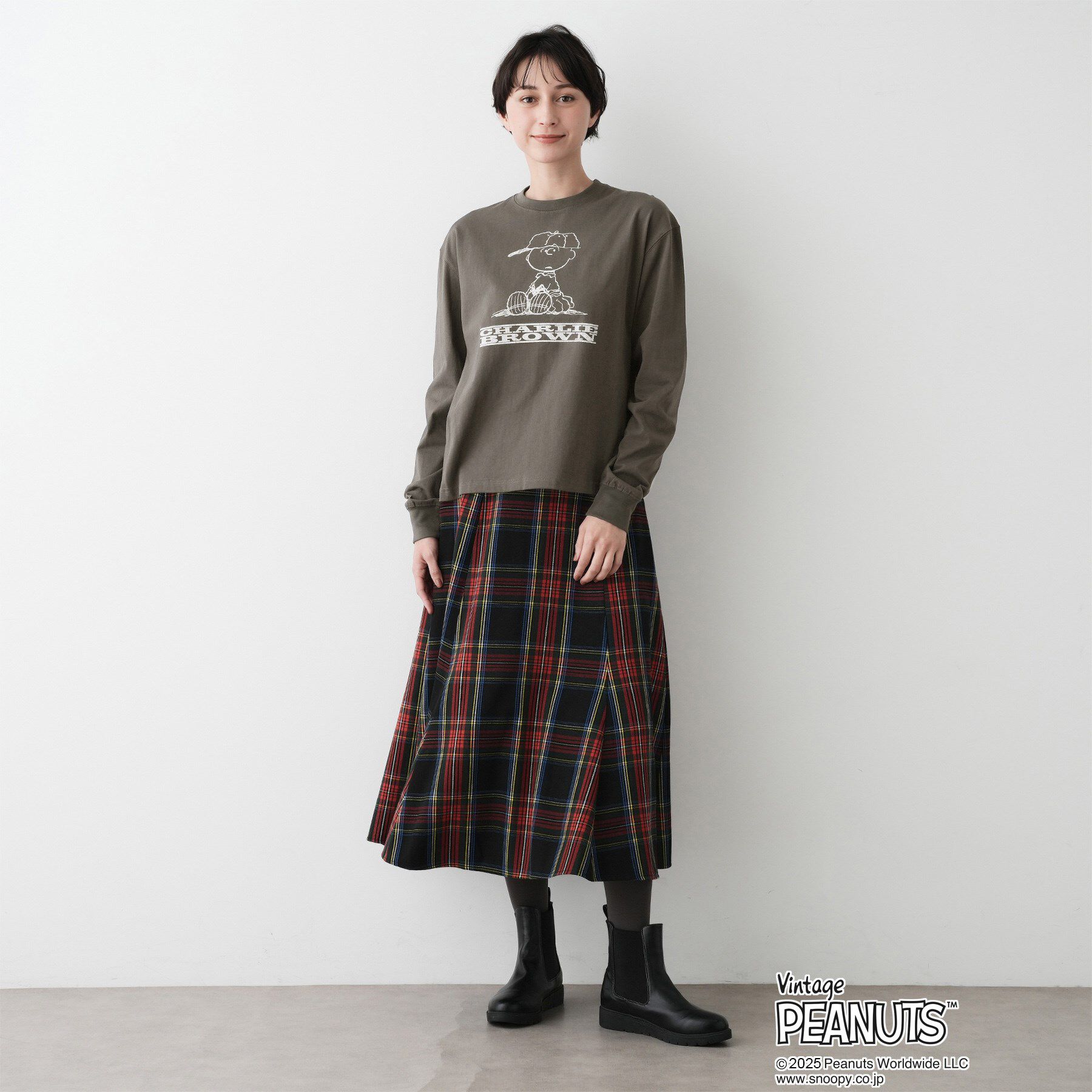 Dessin「PEANUTSロングTシャツ」|Tシャツ・カットソー|