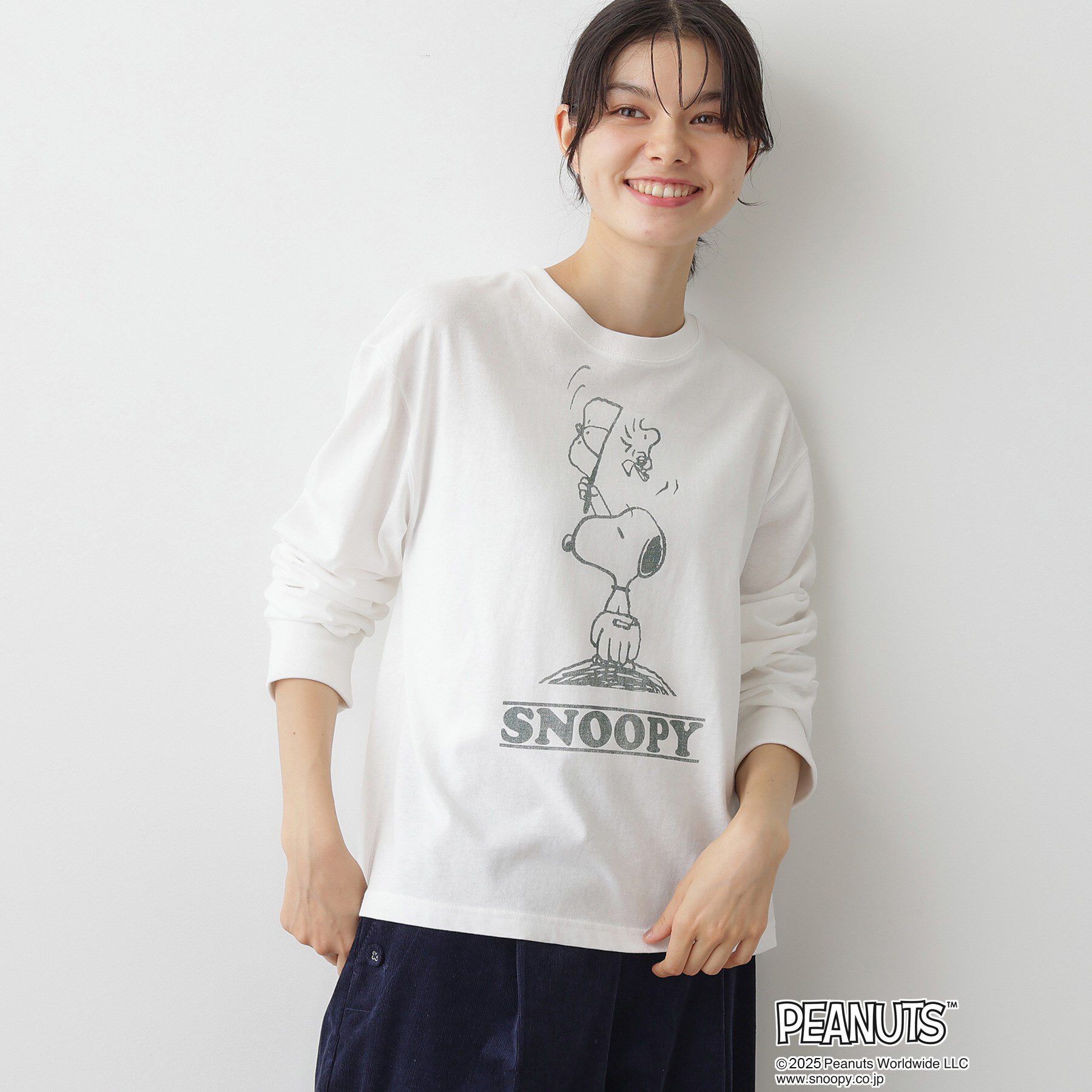 Dessin「PEANUTSロングTシャツ」|Tシャツ・カットソー|