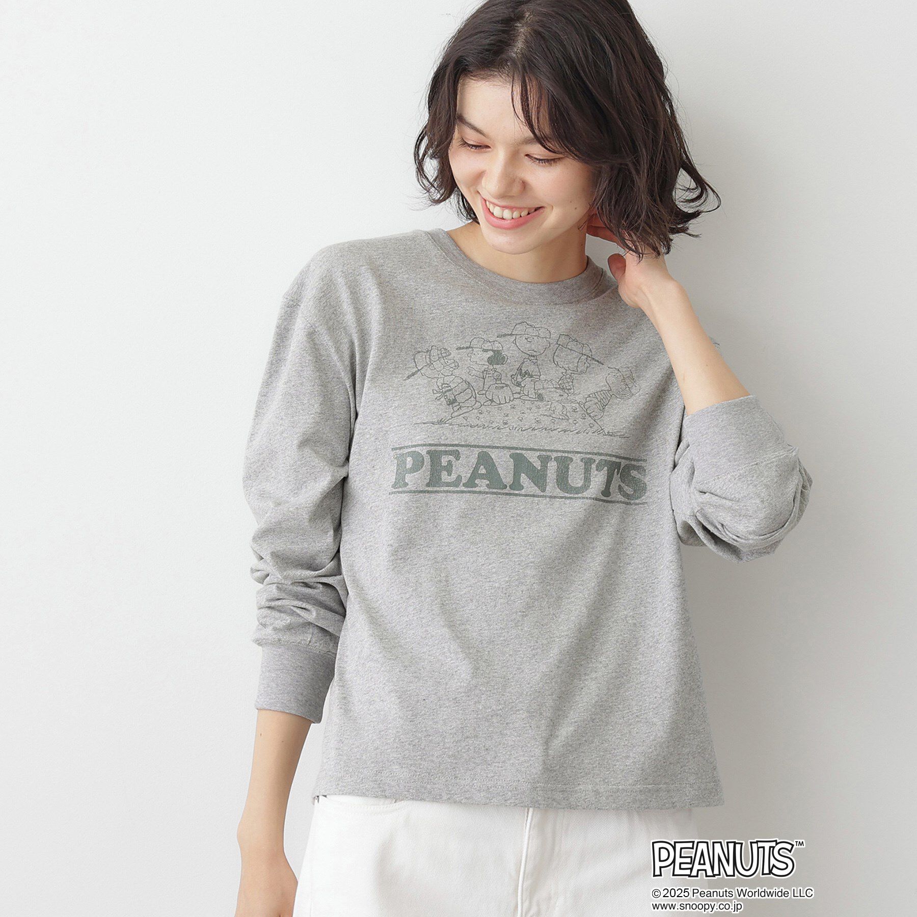 Dessin「PEANUTSロングTシャツ」|Tシャツ・カットソー|