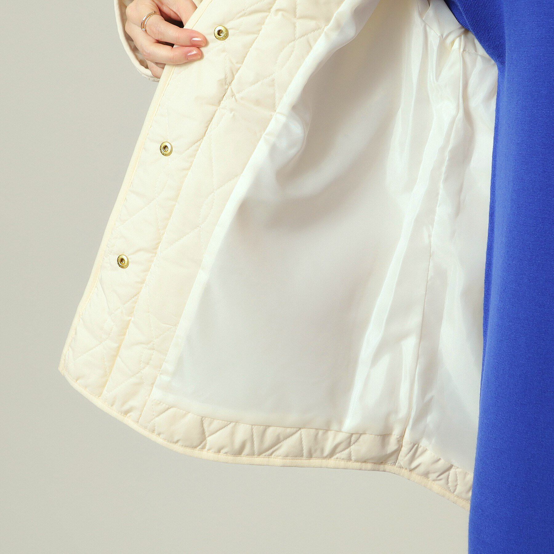 ITS&rsquo;DEMO「【薄中綿／厚手ニットもOK】キルトジャケット」|ブルゾン・スタジャン|