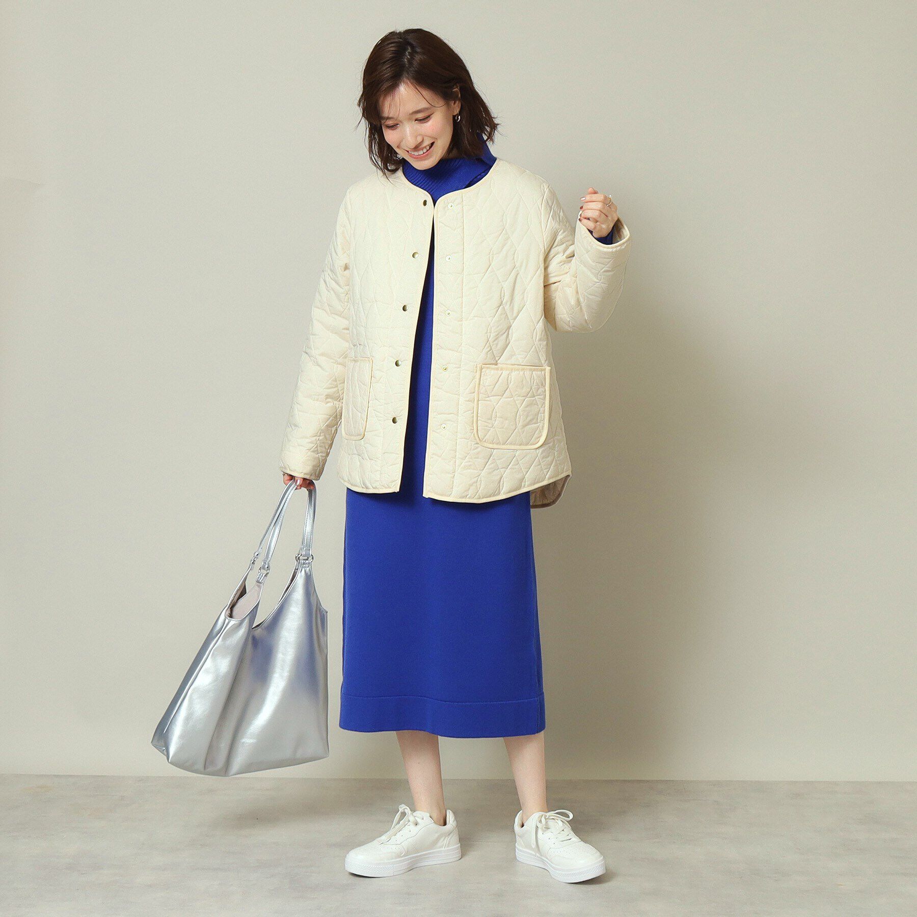 ITS&rsquo;DEMO「【薄中綿／厚手ニットもOK】キルトジャケット」|ブルゾン・スタジャン|