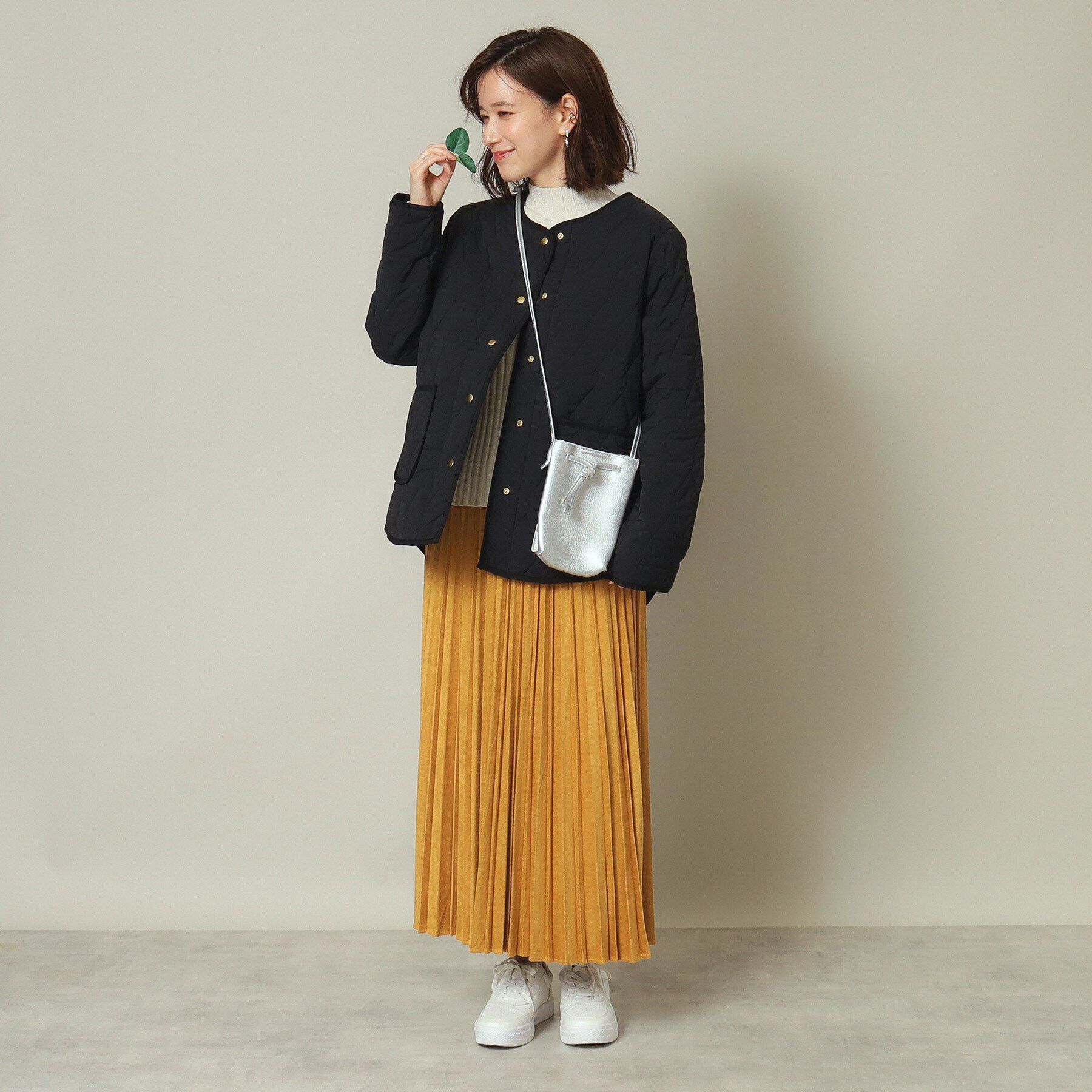 ITS&rsquo;DEMO「【薄中綿／厚手ニットもOK】キルトジャケット」|ブルゾン・スタジャン|