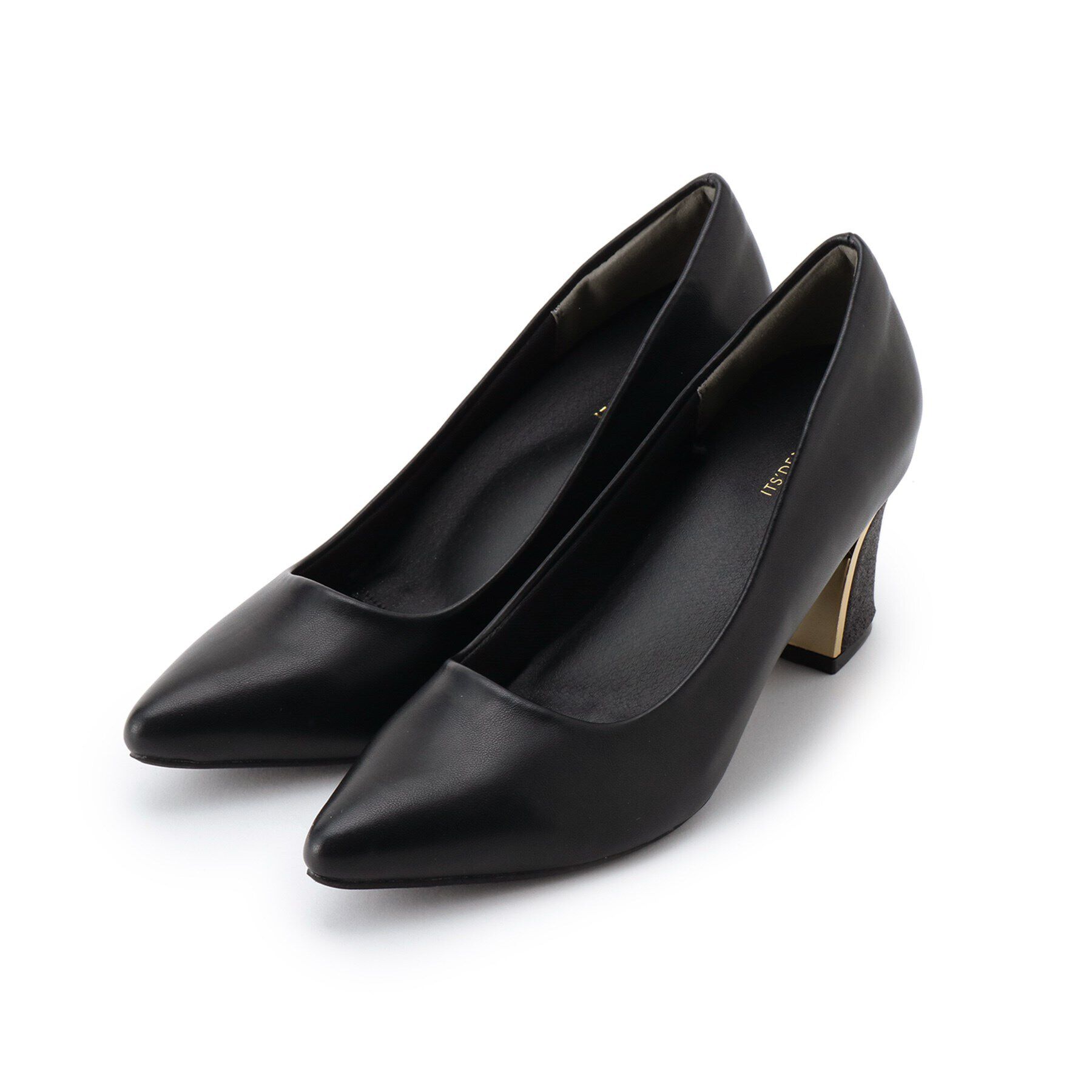 ITS&rsquo;DEMO「【ラメヒール／抗菌防臭】ベーシックパンプス」|パンプス|ブラック(019)
