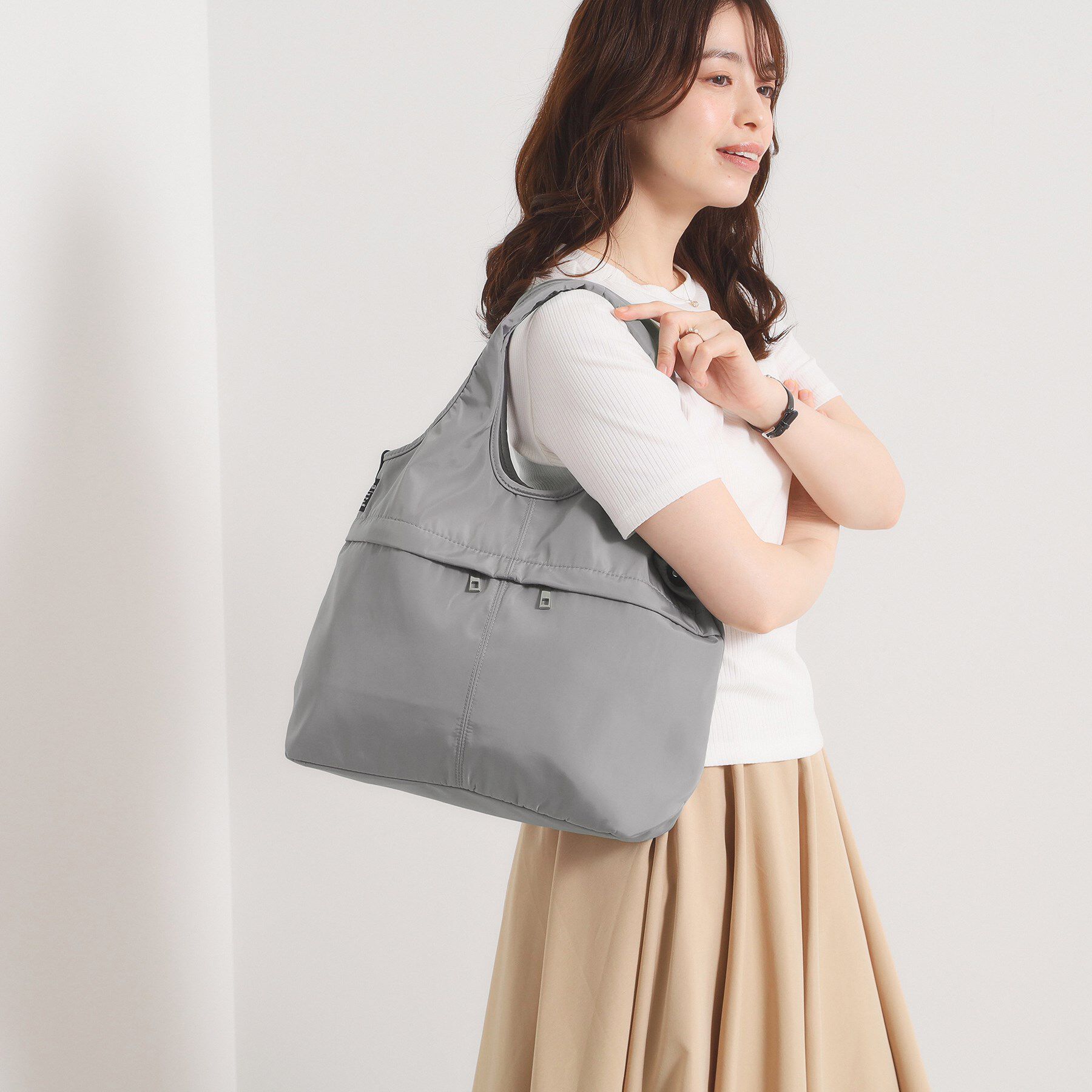 ITS&rsquo;DEMO「【10ポケット】高密度2WAYバルーントート」|トートバッグ|