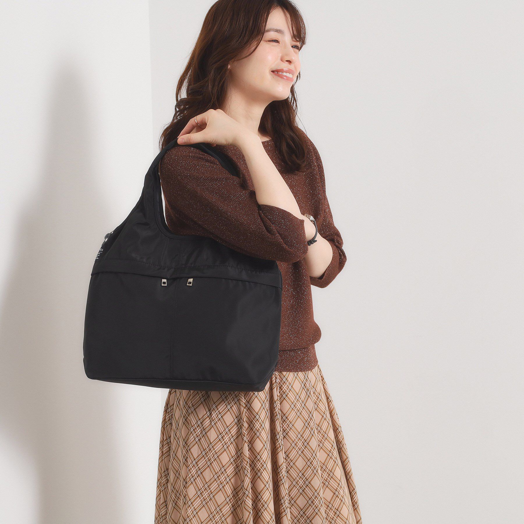 ITS&rsquo;DEMO「【10ポケット】高密度2WAYバルーントート」|トートバッグ|