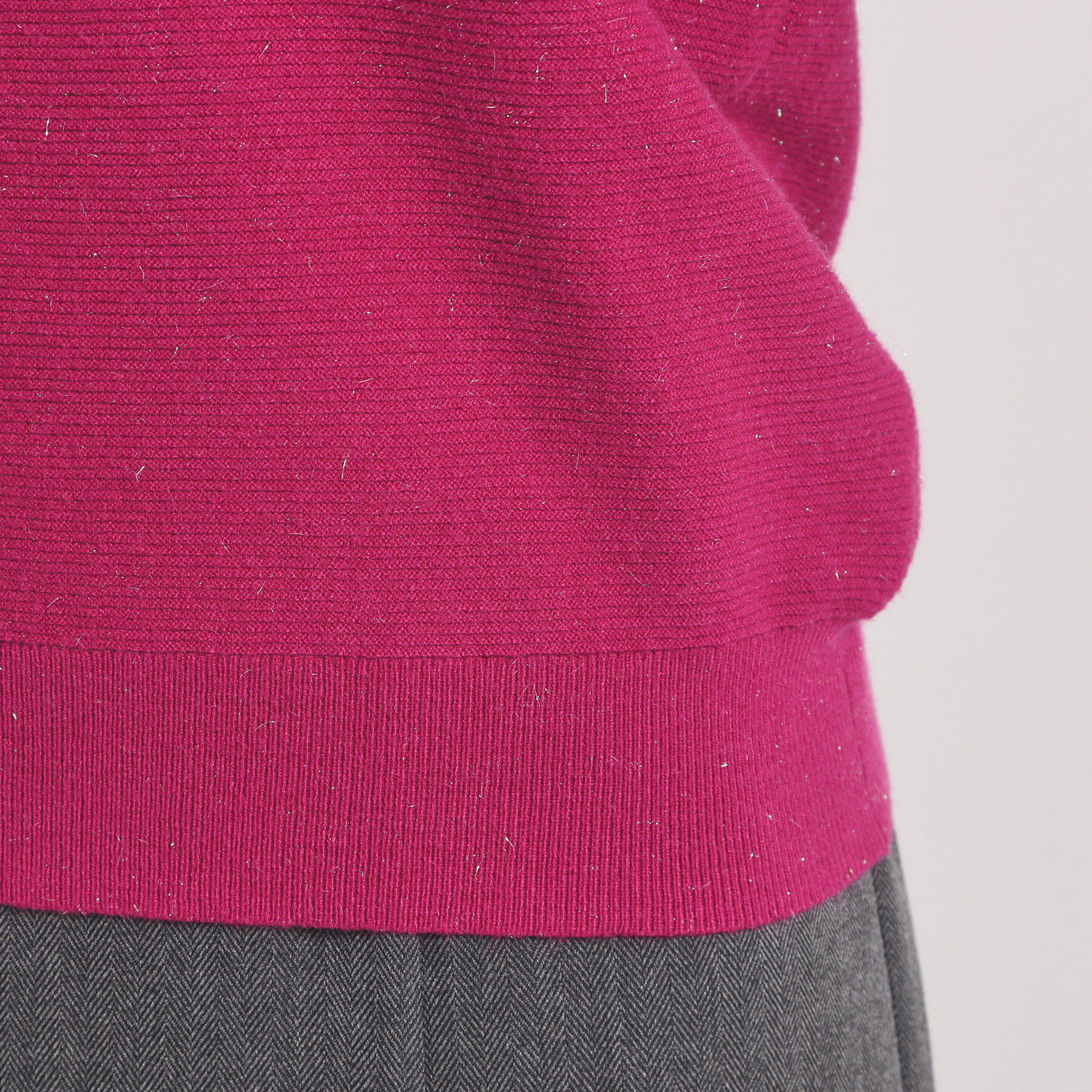 ITS&rsquo;DEMO「【手洗い可】バックパール調ラメニット」|ニット・セーター|