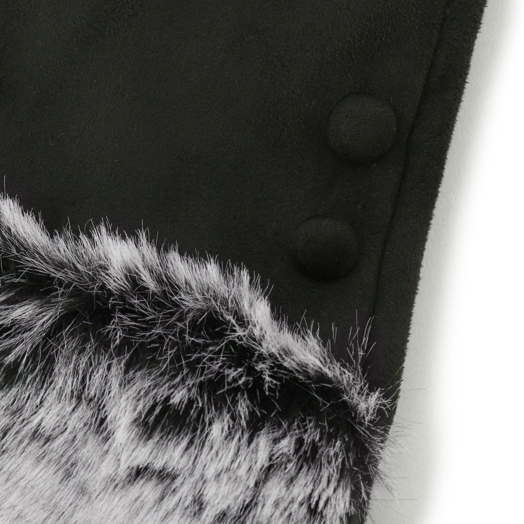 ITS&rsquo;DEMO「【手洗い可】ツートンファースエードグローブ」|手袋|