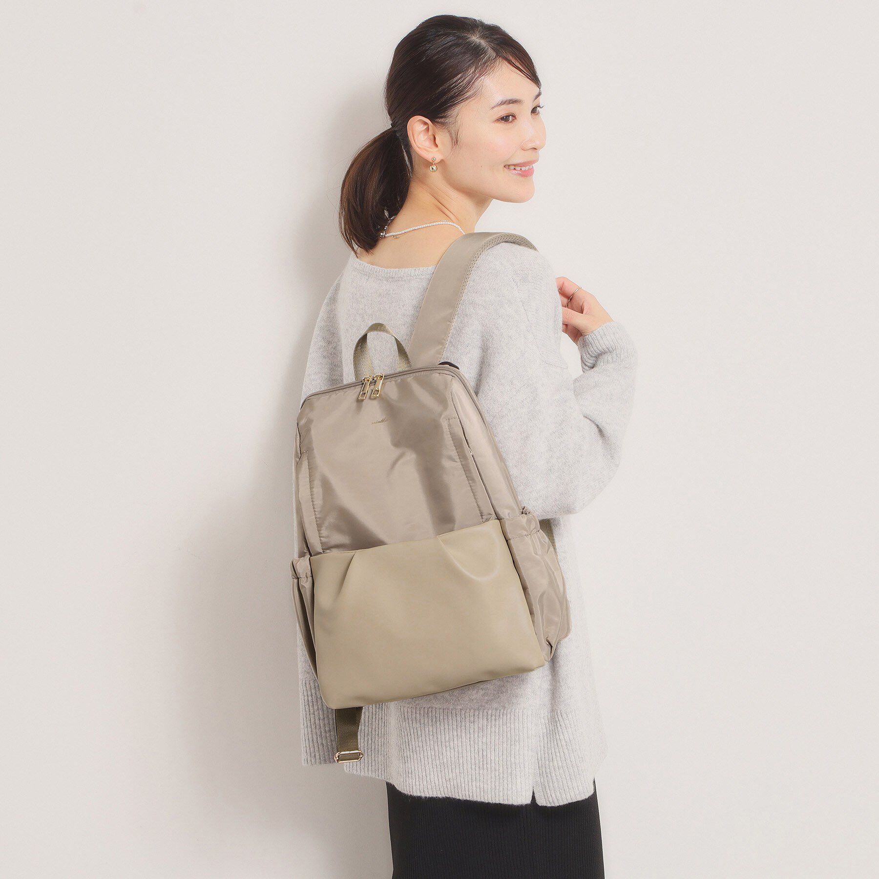 ITS&rsquo;DEMO「【収納アドバイザー監修】バルーンリュック」|リュック|