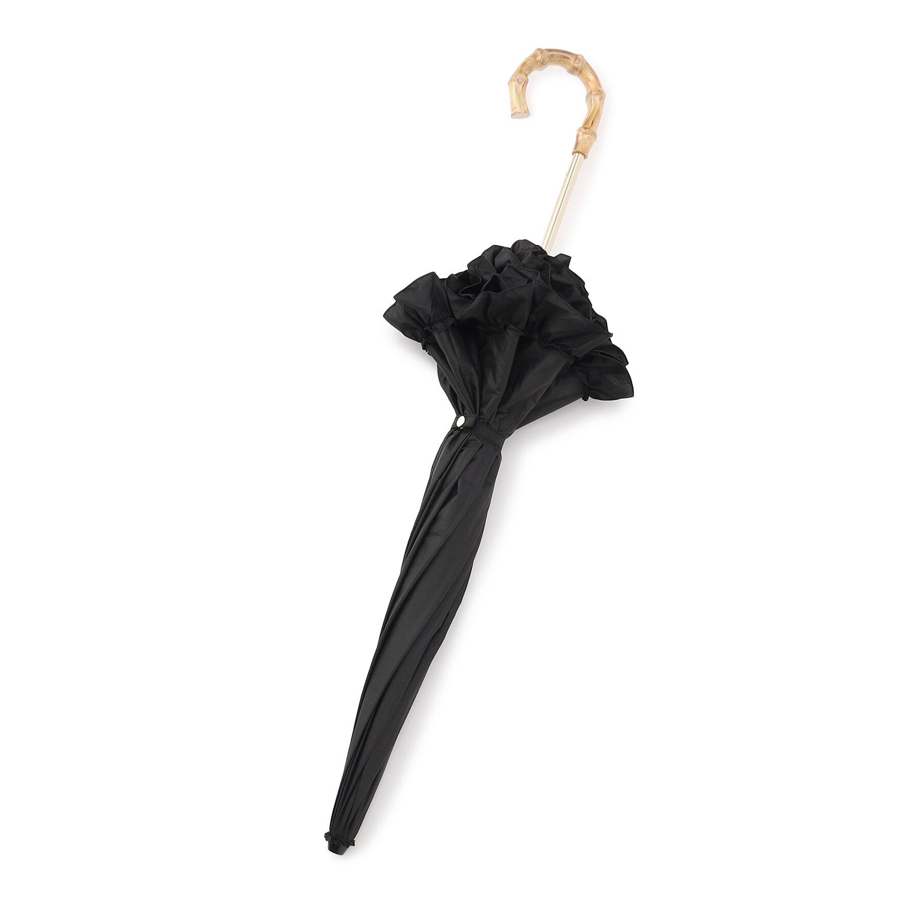 Ober Tashe「pink trick/ピンクトリック　遮光率100％！2段折傘フリル折りたたみ日傘（晴雨兼用）」|傘|