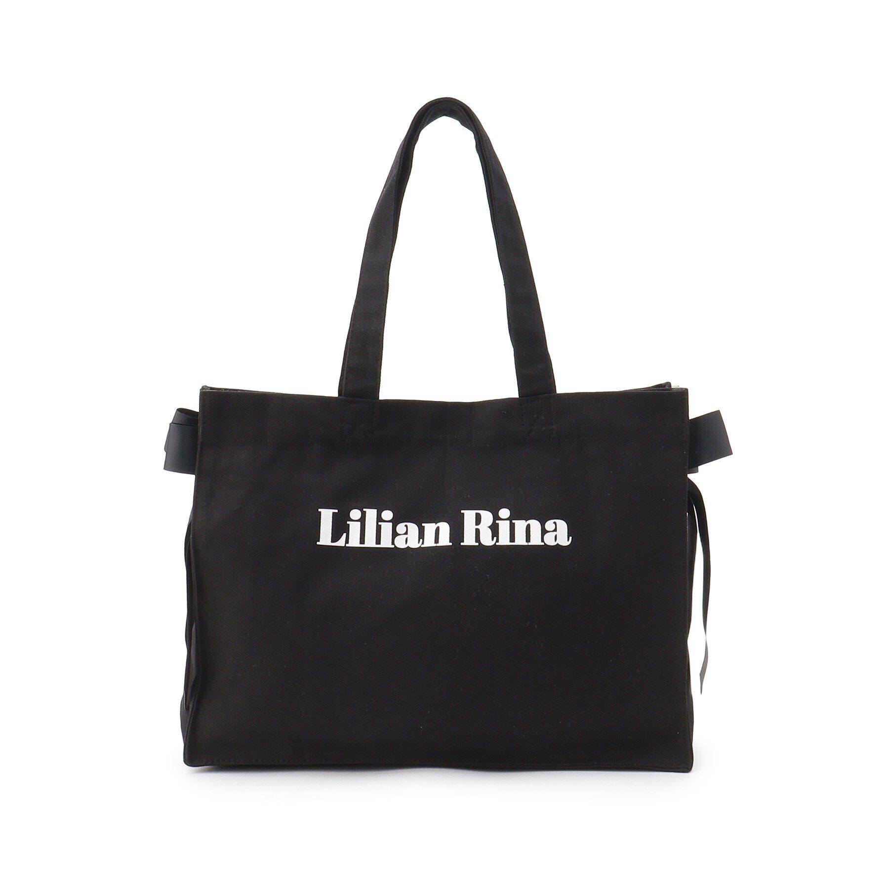 Ober Tashe「推しカラーが選べる！&ldquo;痛バ&rdquo;にもなるサイドリボントート」|トートバッグ|ブラック(019)