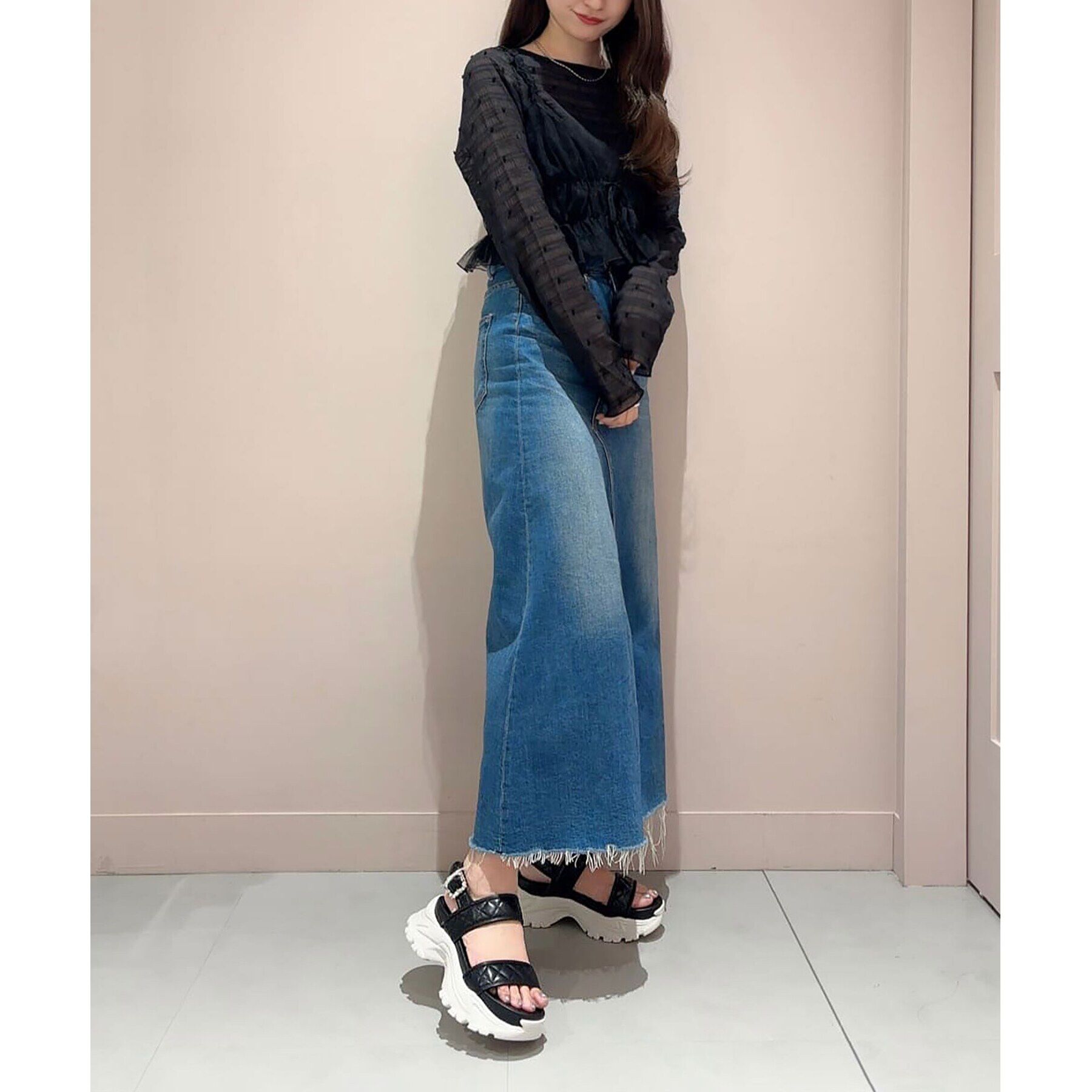 ESPERANZA「厚底キルティングスポサン 24SS」|サンダル|