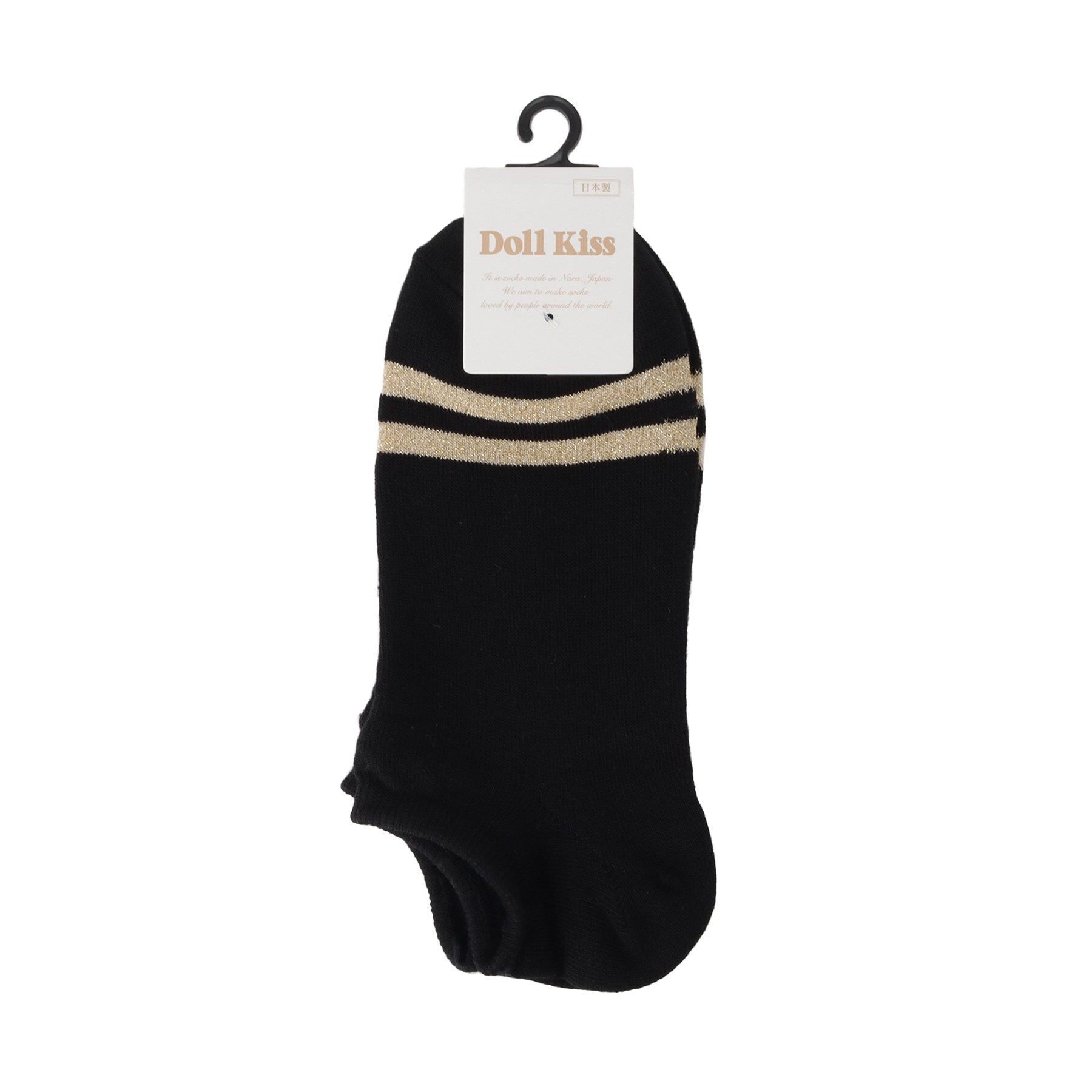 Doll Kiss「ライン入りソックス」|ソックス|ﾌﾞﾗｯｸ(919)