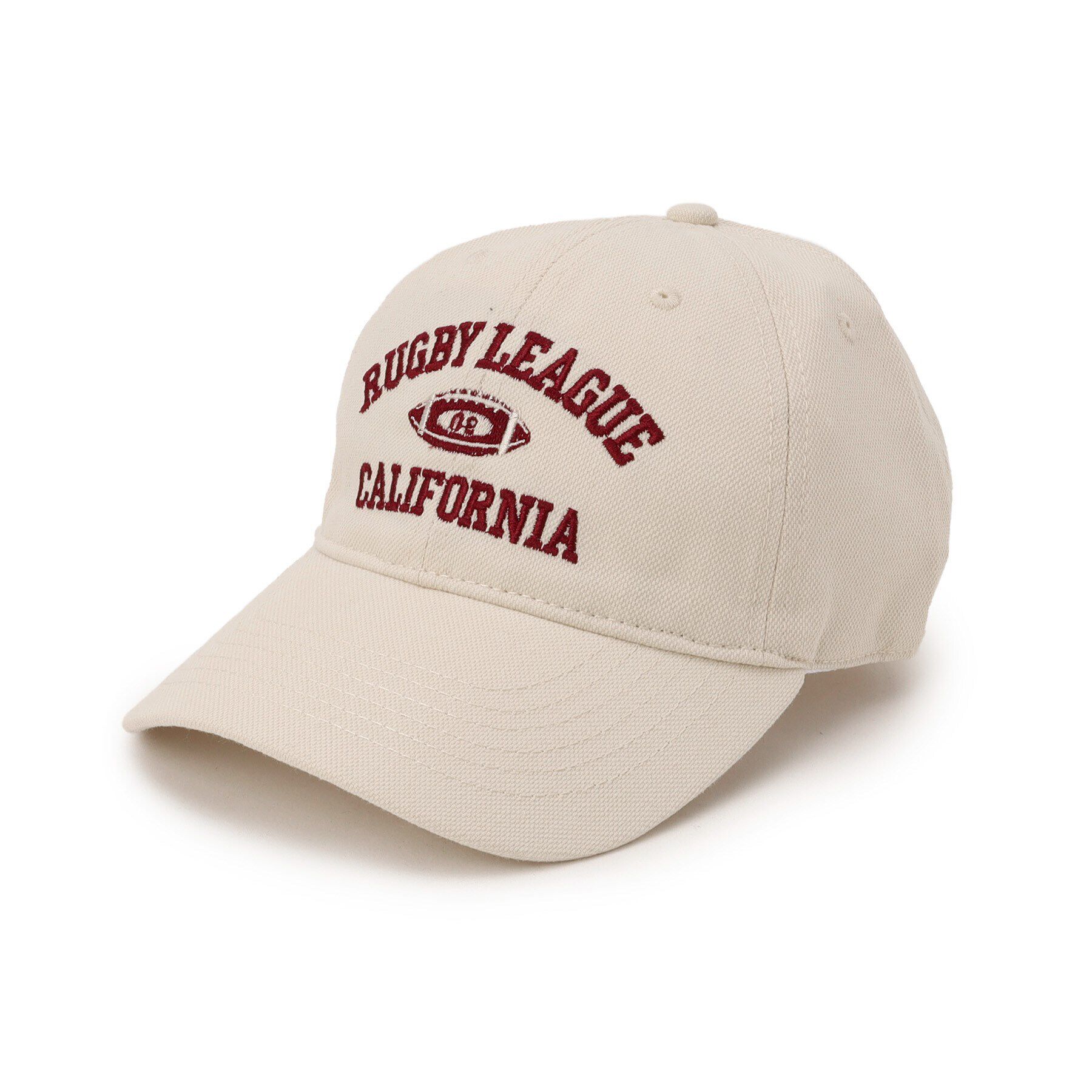 Grandedge「カリフォルニアロゴキャップ」|キャップ・キャスケット|アイボリー(004)