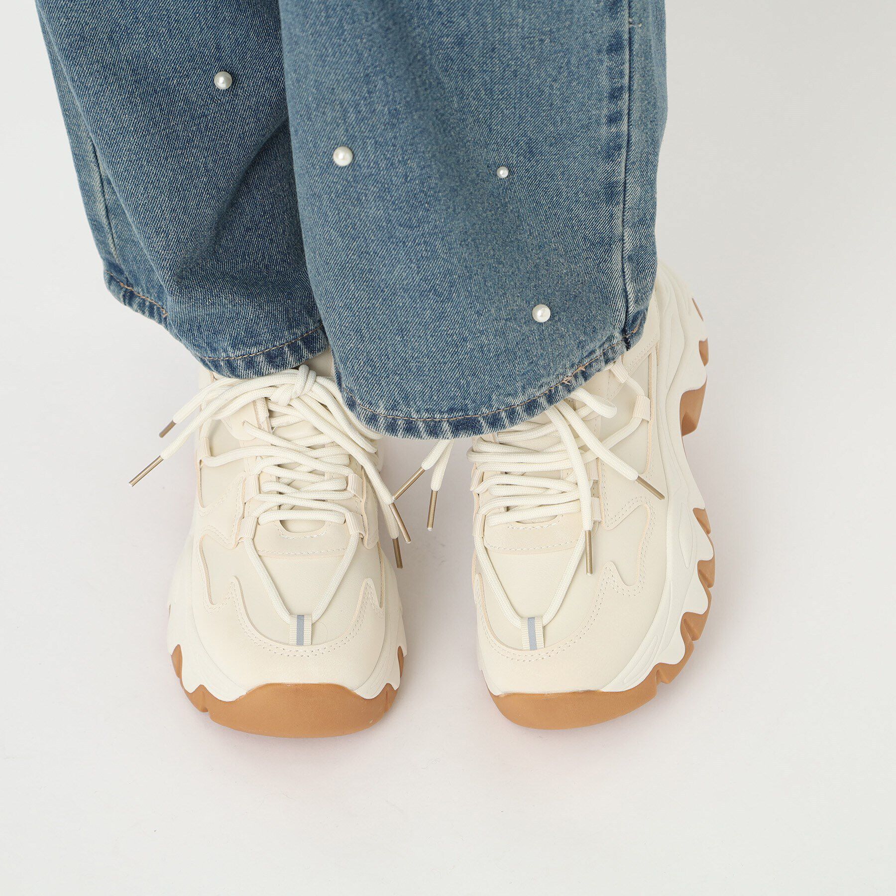 csT&P「厚底ダットカラーコンビスニーカー」|スニーカー|