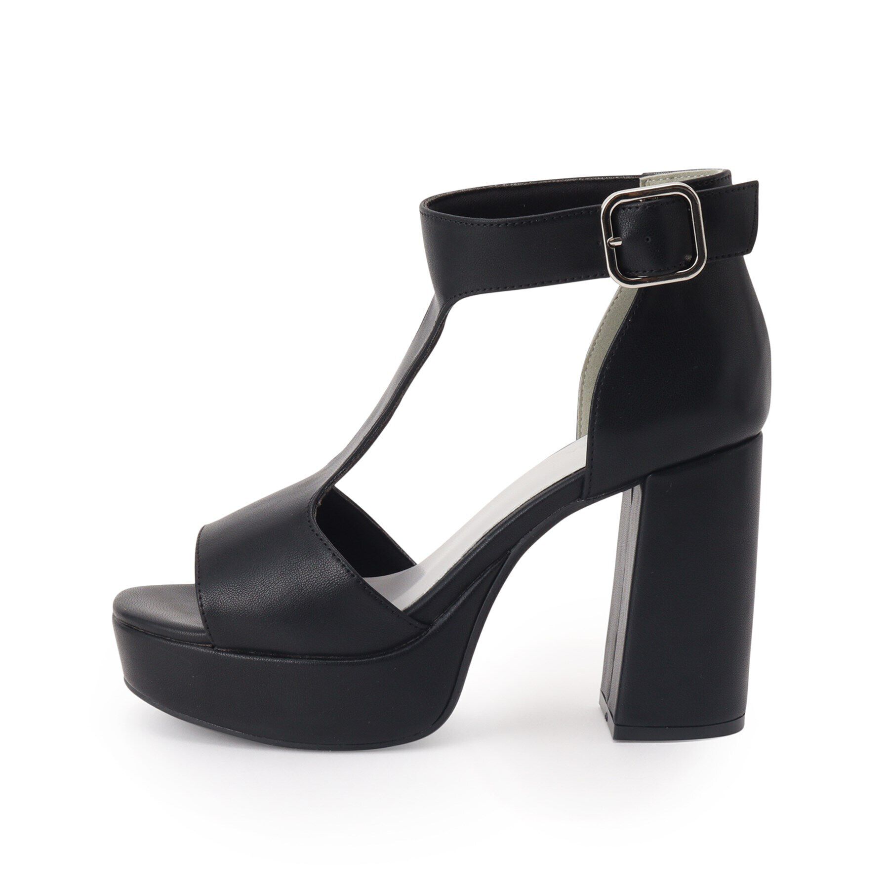 ESPERANZA「Tストラップスクエアサンダル」|サンダル|