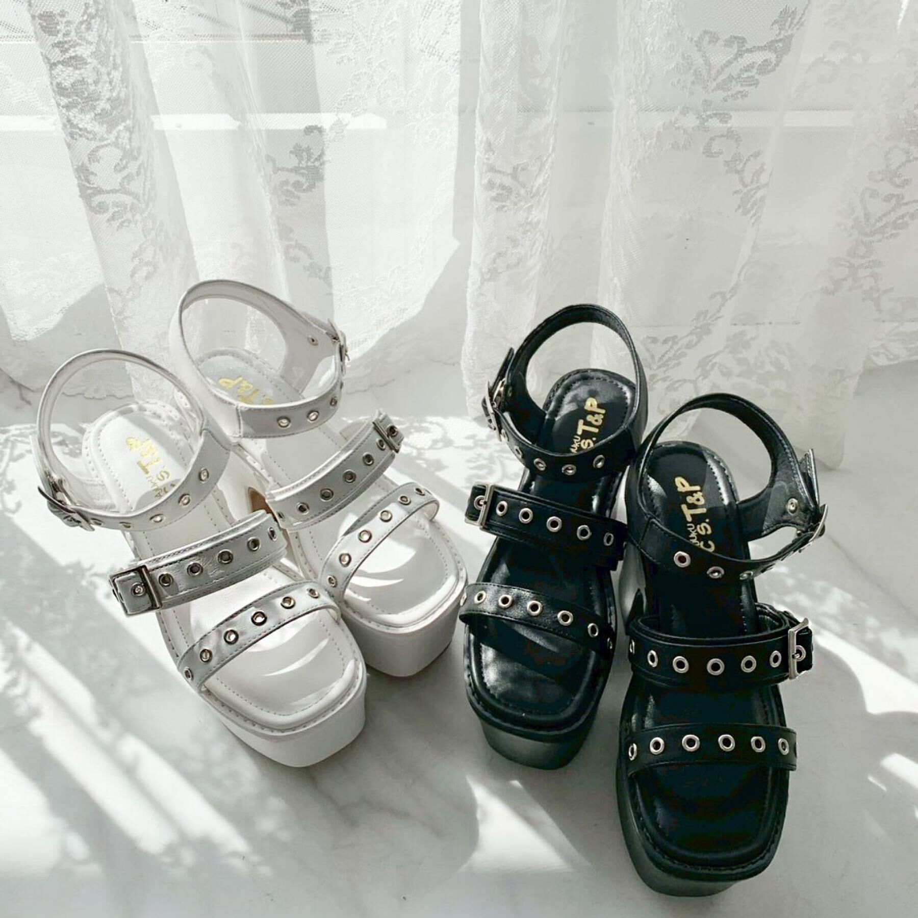 csT&P「厚底バタフライ付ベルトサンダル」|サンダル|